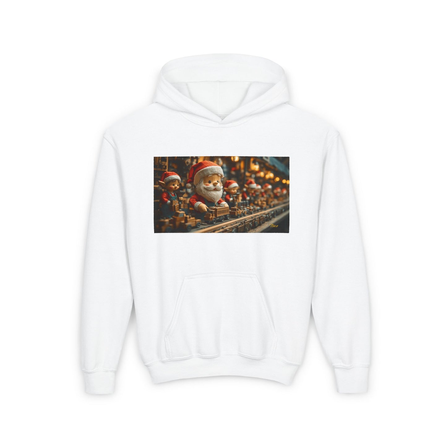 Chirstmas 2024 Series Print #3 Youth Heavy Blend Hooded Sweatshirt