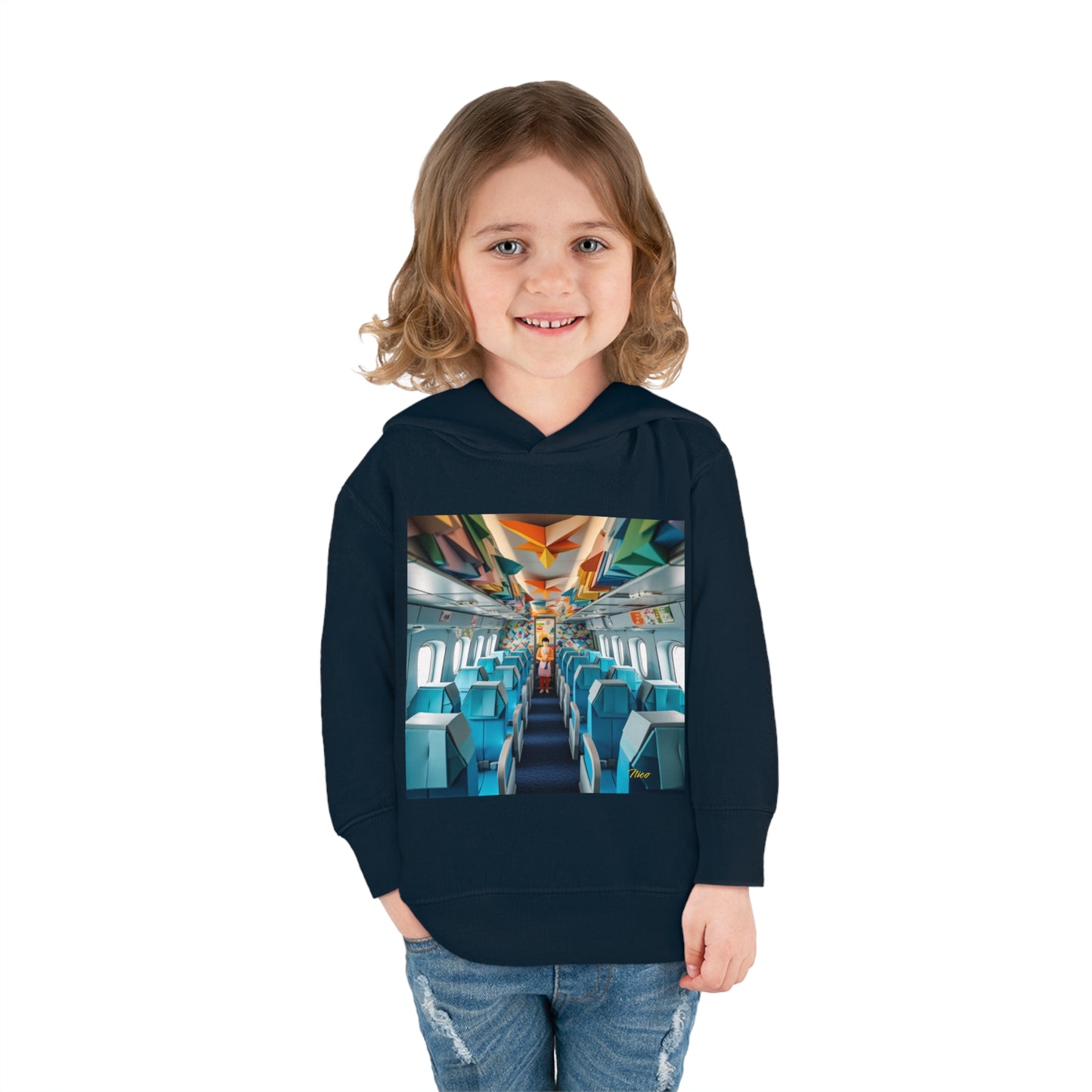 Frequent Flyer Miles Series Print #6 Toddler Pullover Fleece Hoodie