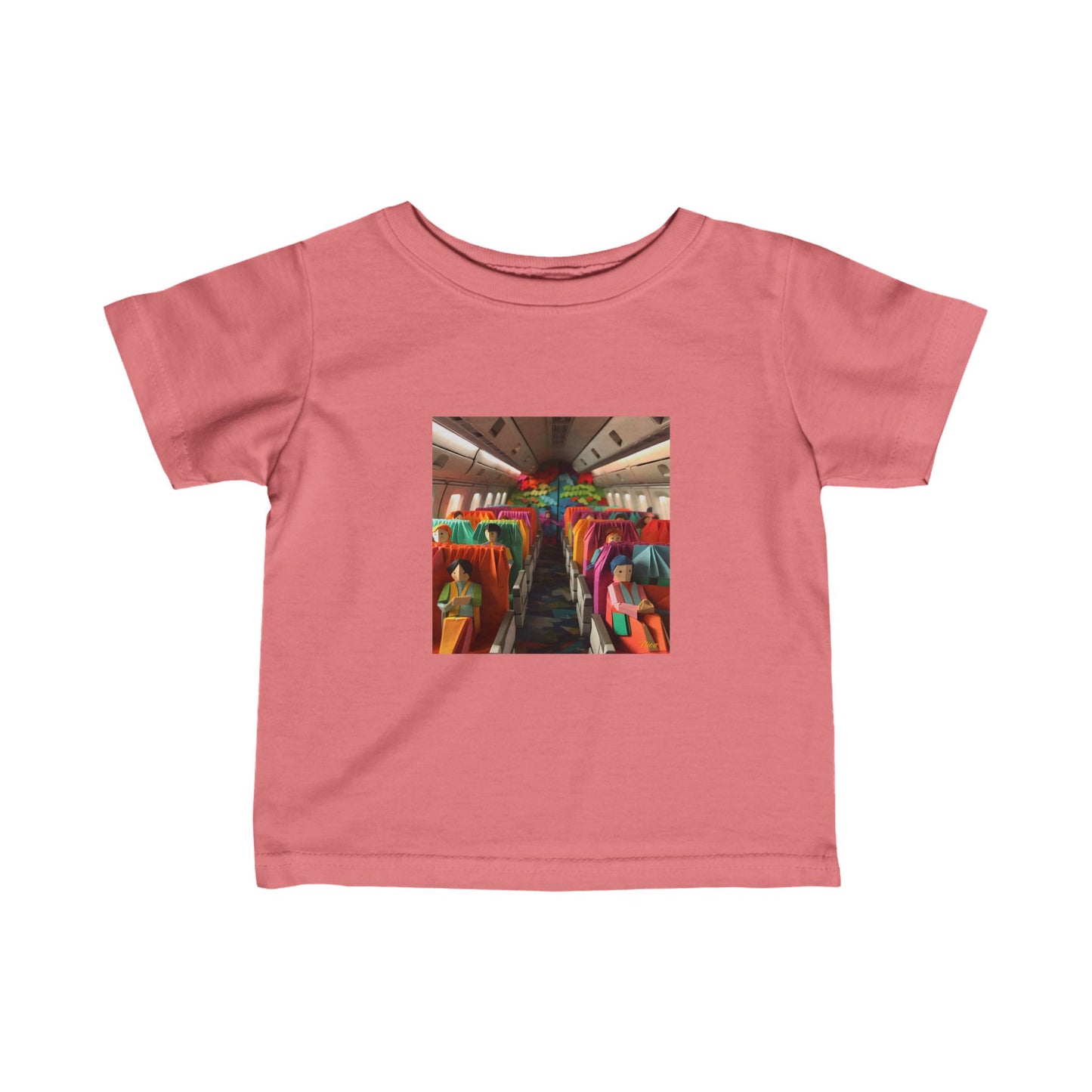 Frequent Flyer Miles Series Print #2 Infant Fine Jersey Tee