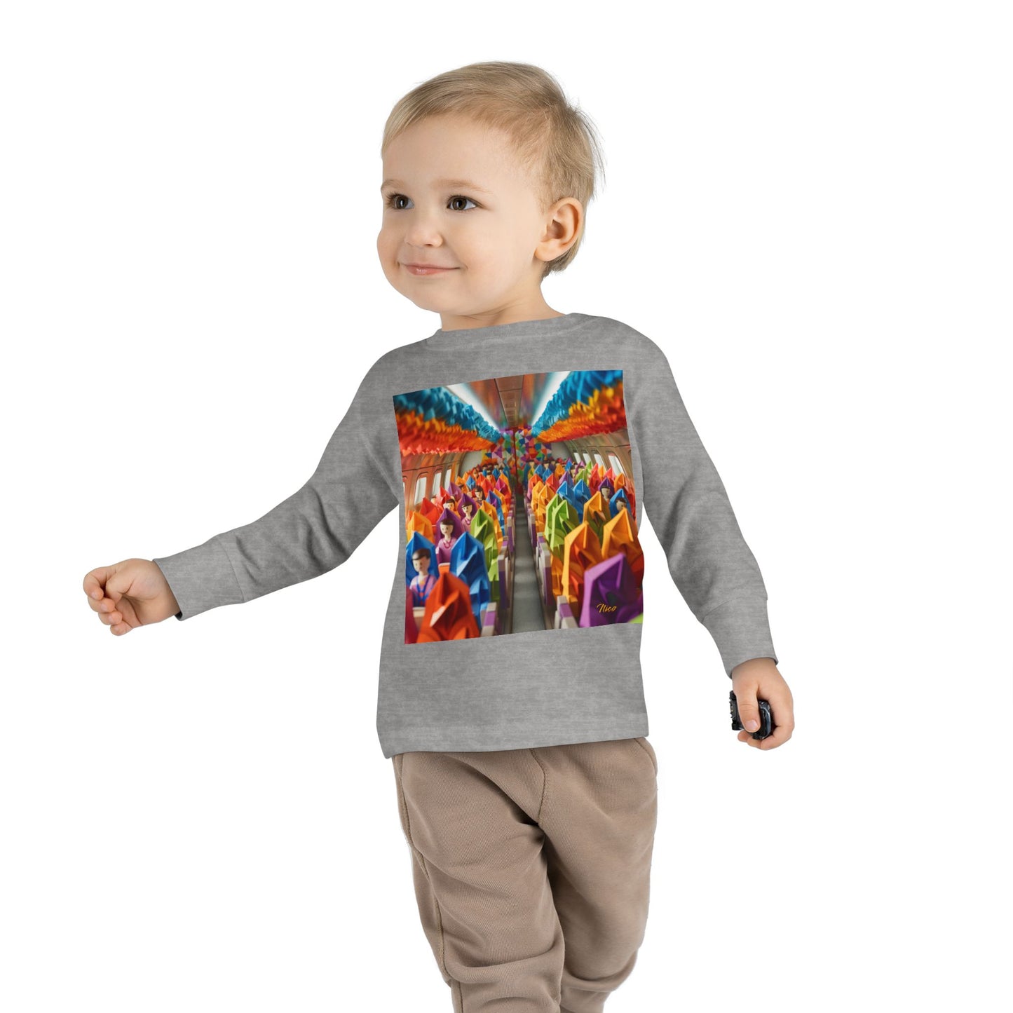 Big Ol' Jet Airliner Series Print #8 Toddler Long Sleeve Tee