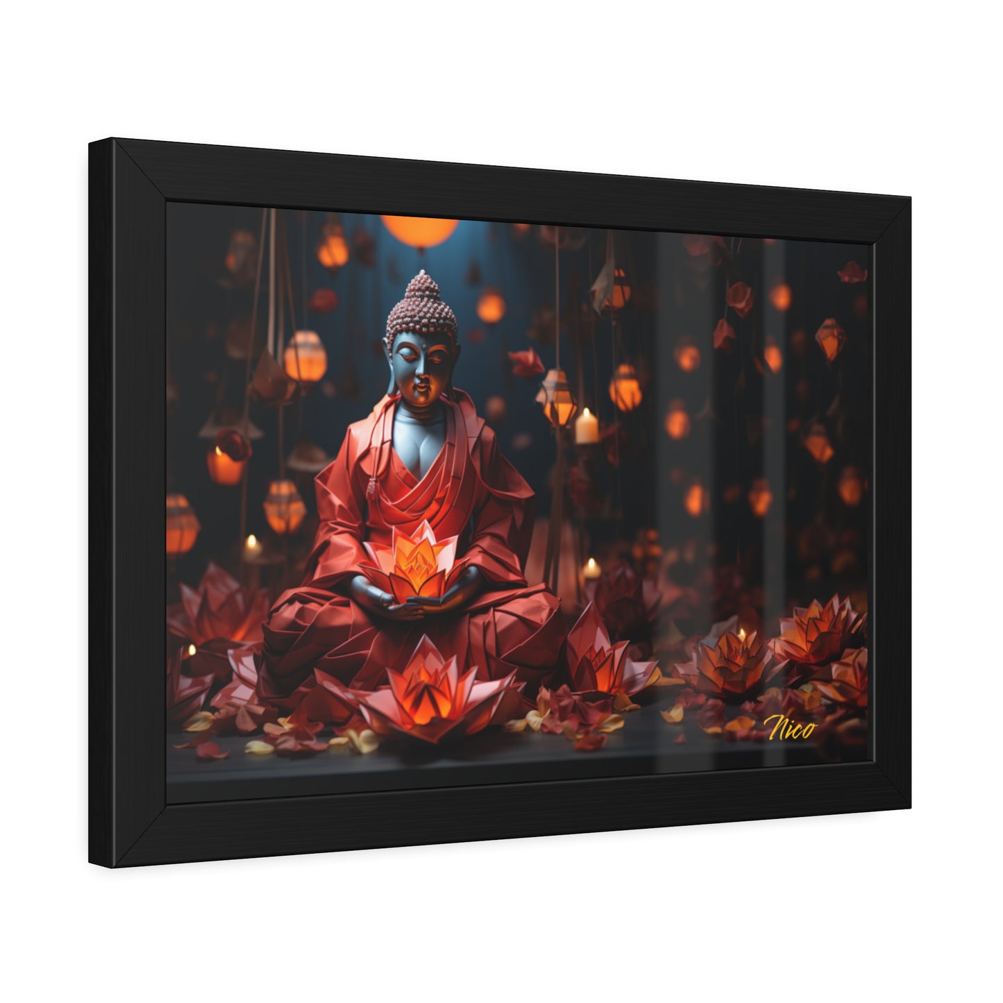 Ascending Buddha Series Print #2 - Framed Fine Art Paper Print