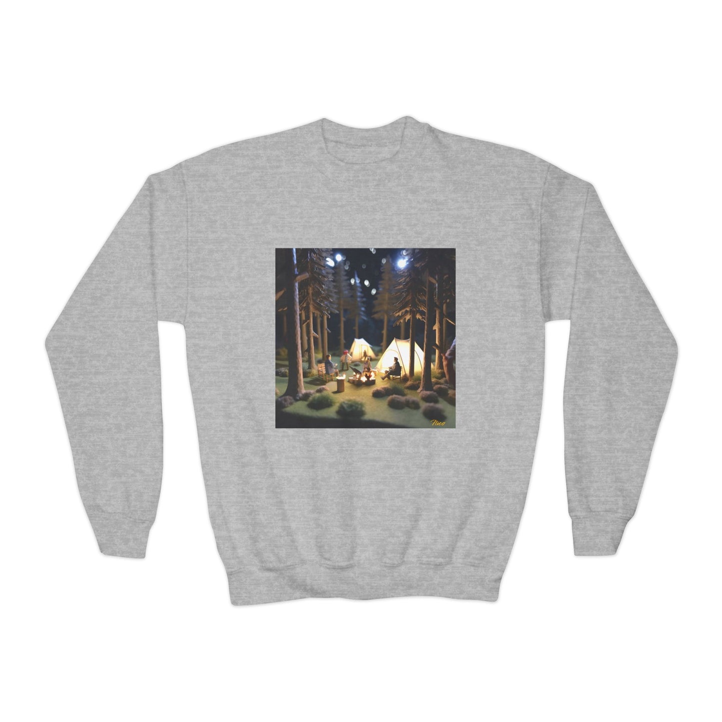 Under The Starry Skies Series Print #7 Youth Crewneck Sweatshirt