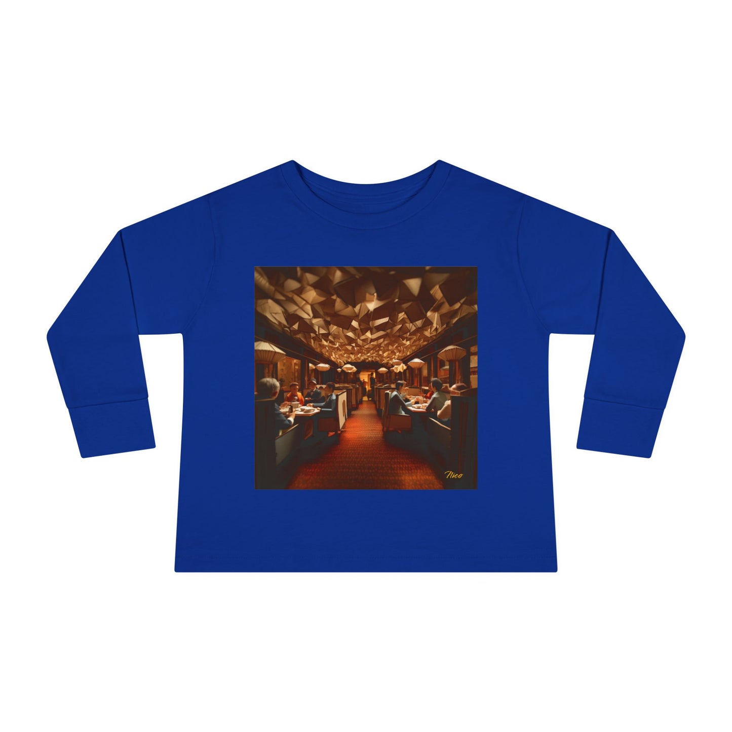 Orient Express Series Print #2 Toddler Long Sleeve Tee