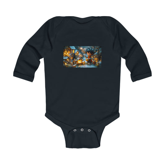 Chirstmas 2024 Series Print #8 Infant Long Sleeve Bodysuit