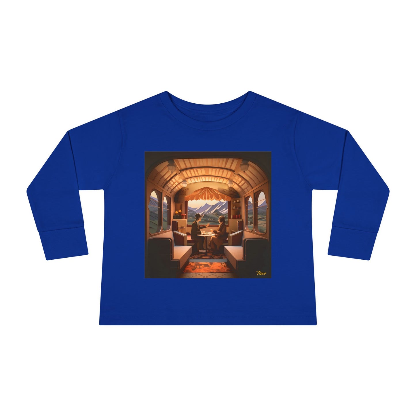 Orient Express Series Print #10 Toddler Long Sleeve Tee