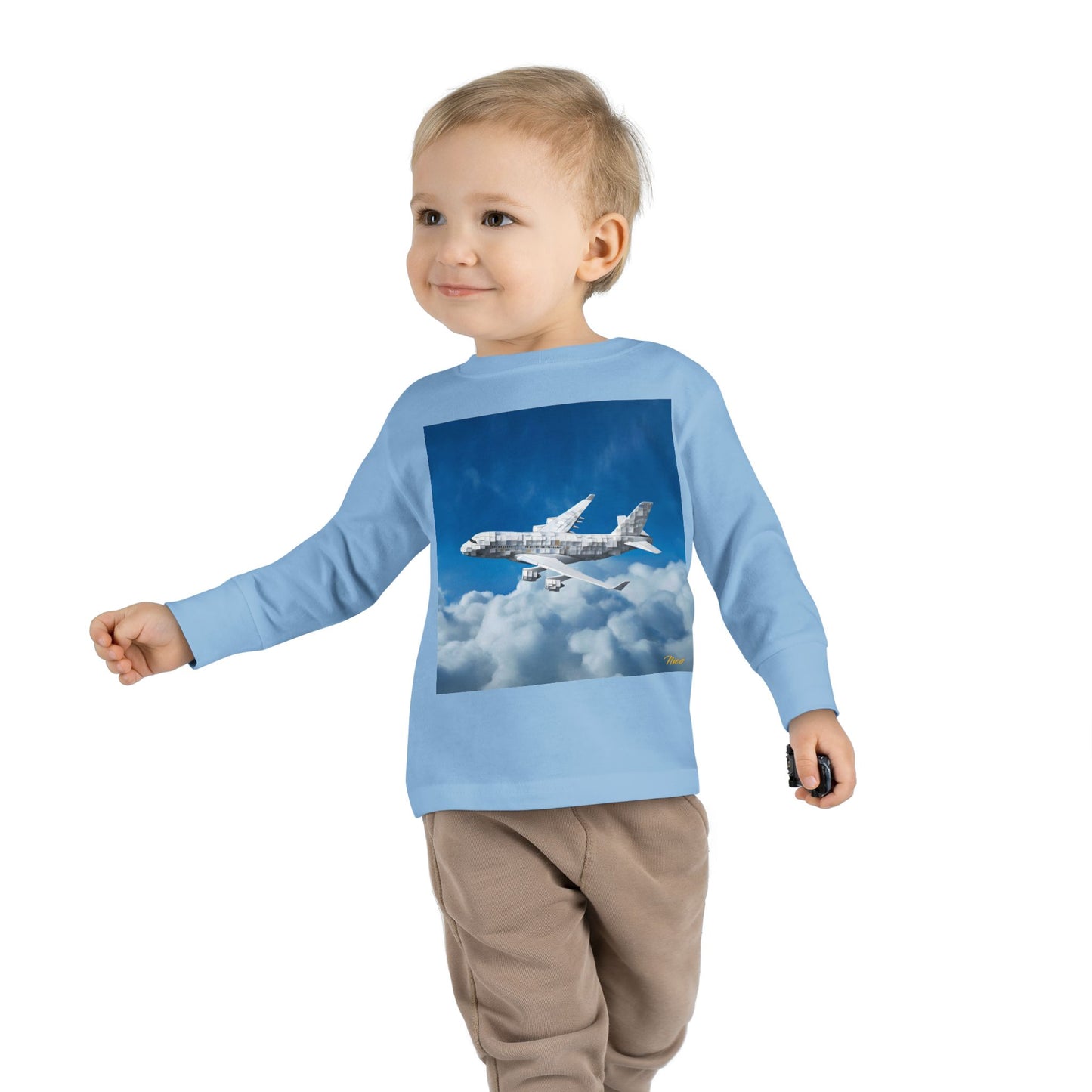 Big Ol' Jet Airliner Series Print #5 Toddler Long Sleeve Tee