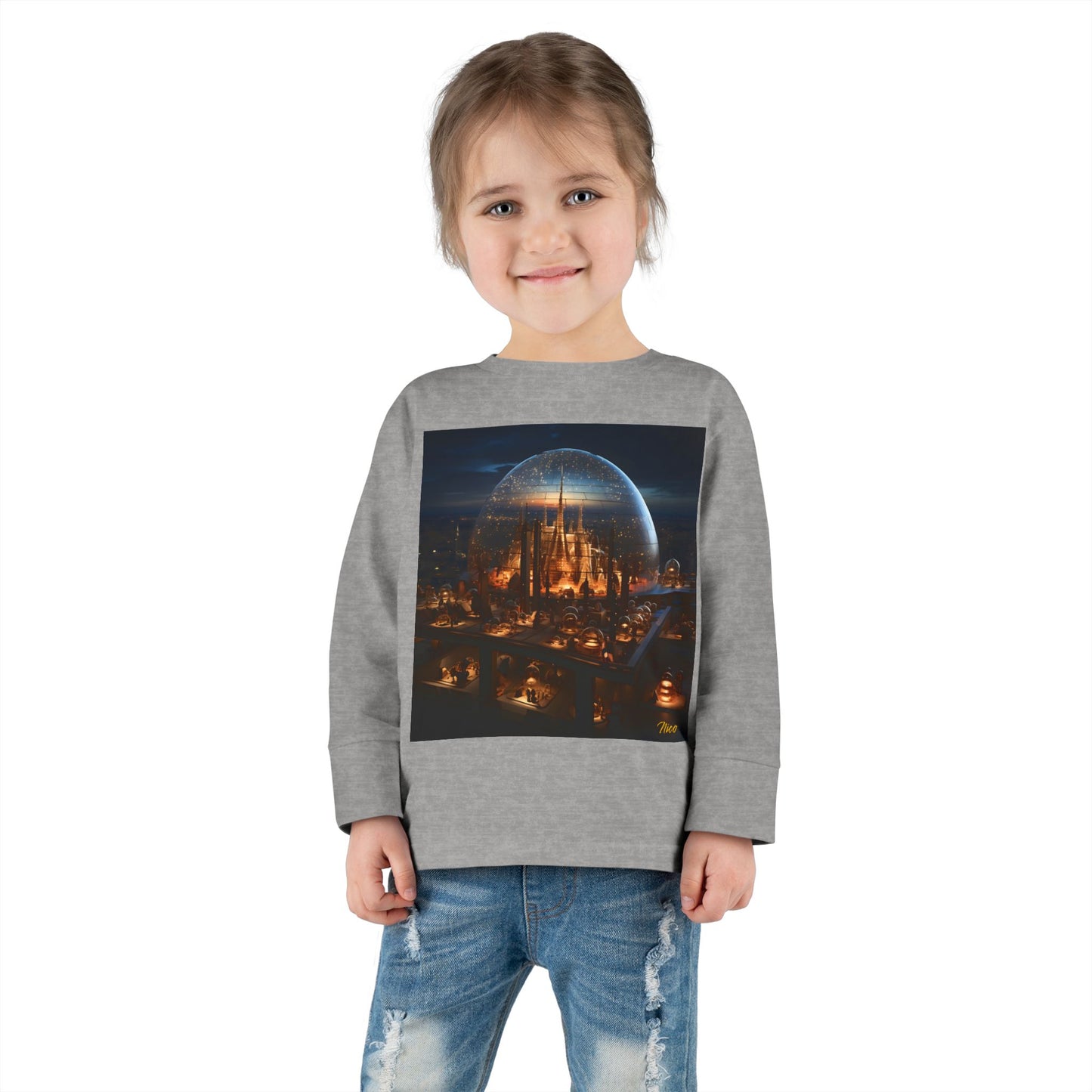 Elons' Dream Series Print #10 Toddler Long Sleeve Tee