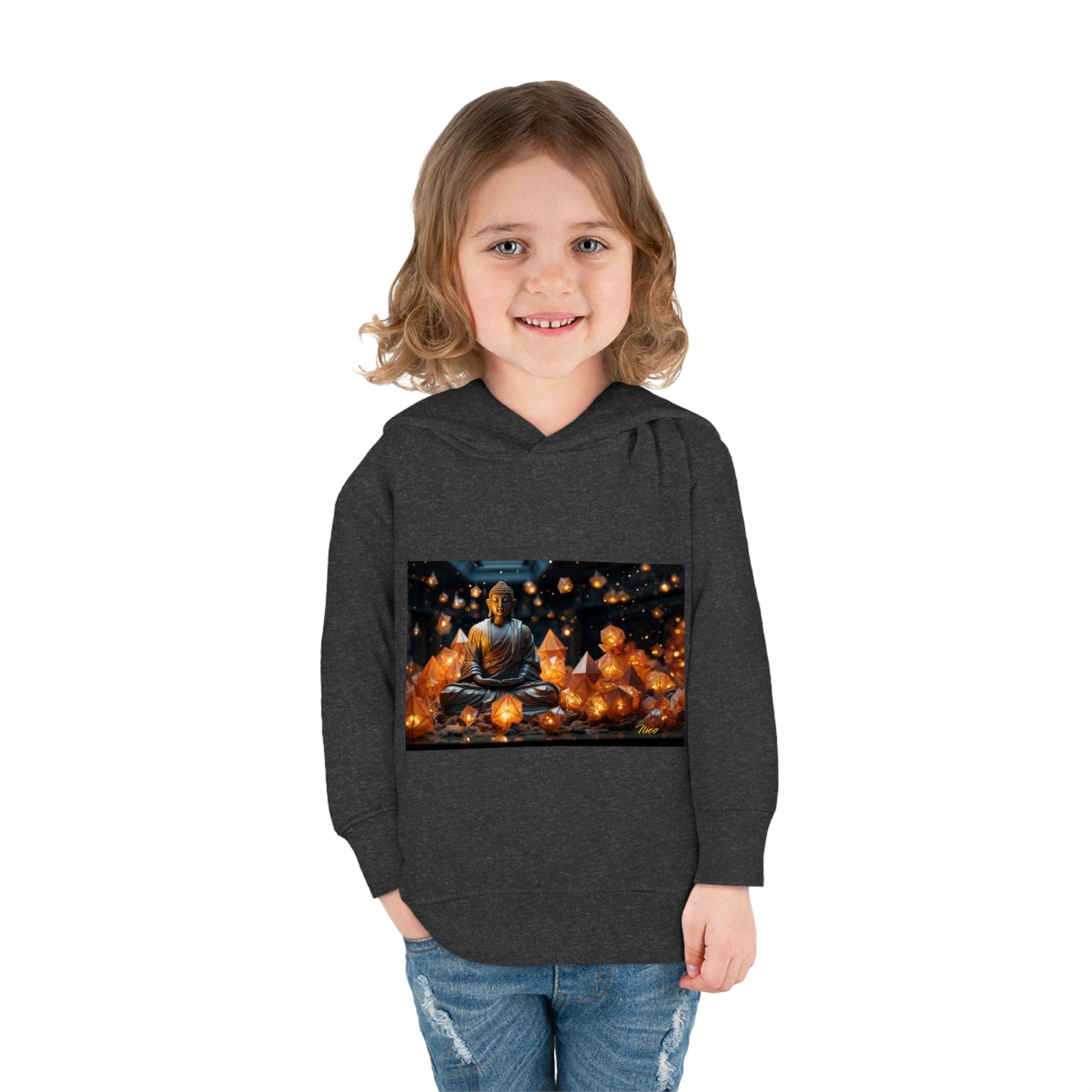 Ascending Buddah Series Print #10 Toddler Pullover Fleece Hoodie