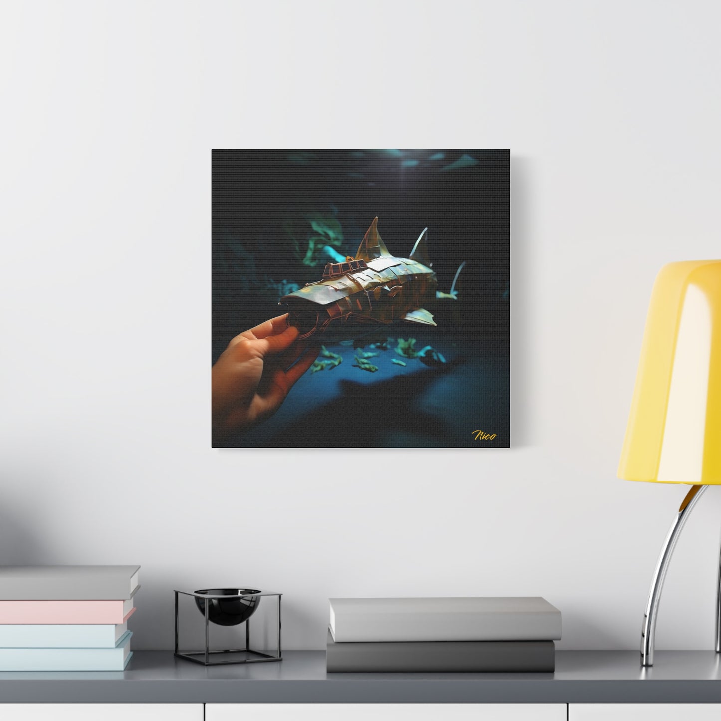 20,000 Leagues Under The Sea Series Print #4 - Streched Matte Canvas Print, 1.25" Thick