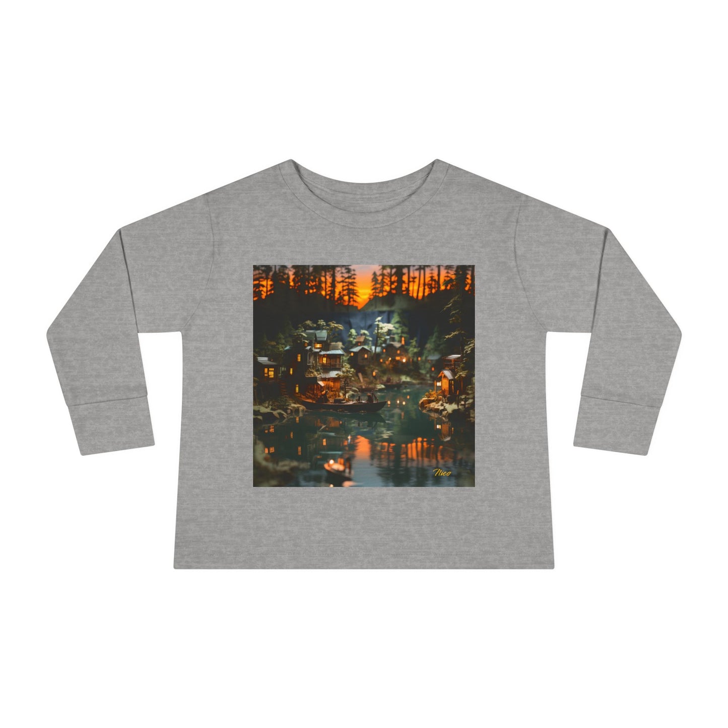 Born On A Bayou Series Print #2 Toddler Long Sleeve Tee