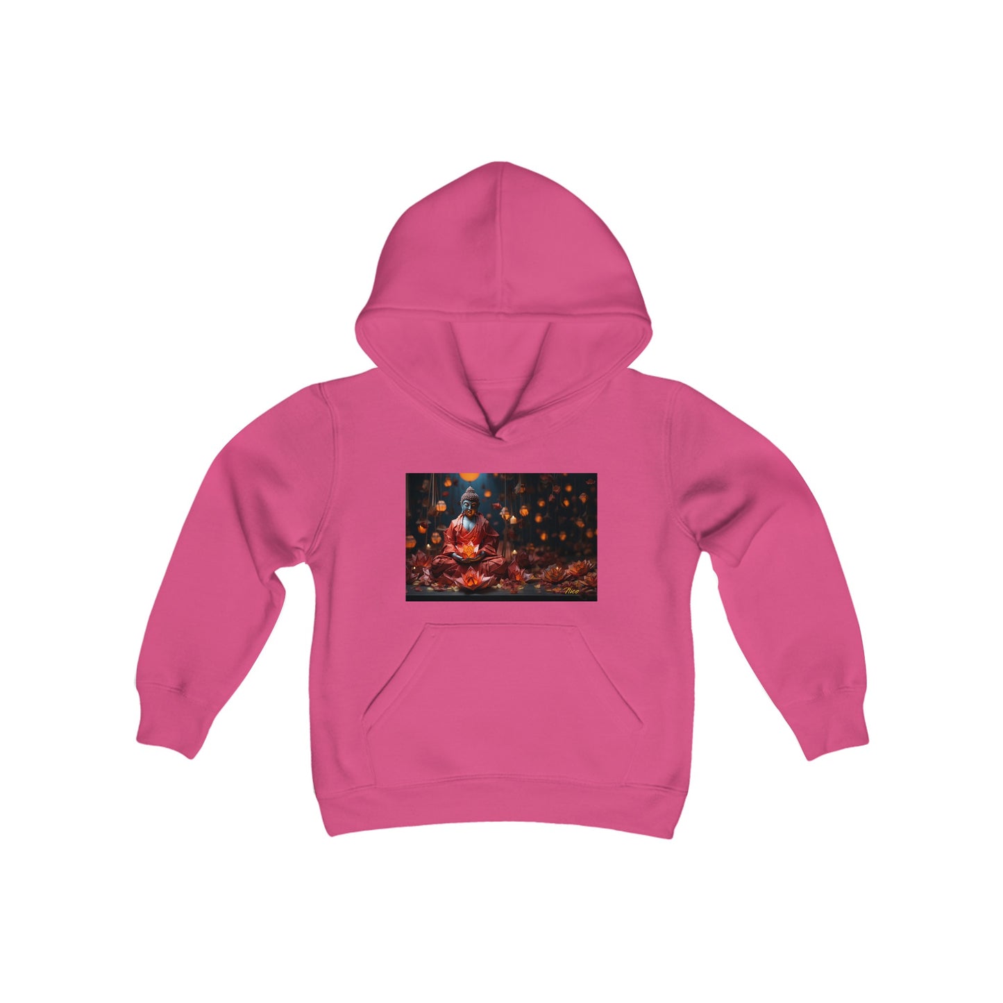 Ascending Buddah Series Print #2 Youth Heavy Blend Hooded Sweatshirt