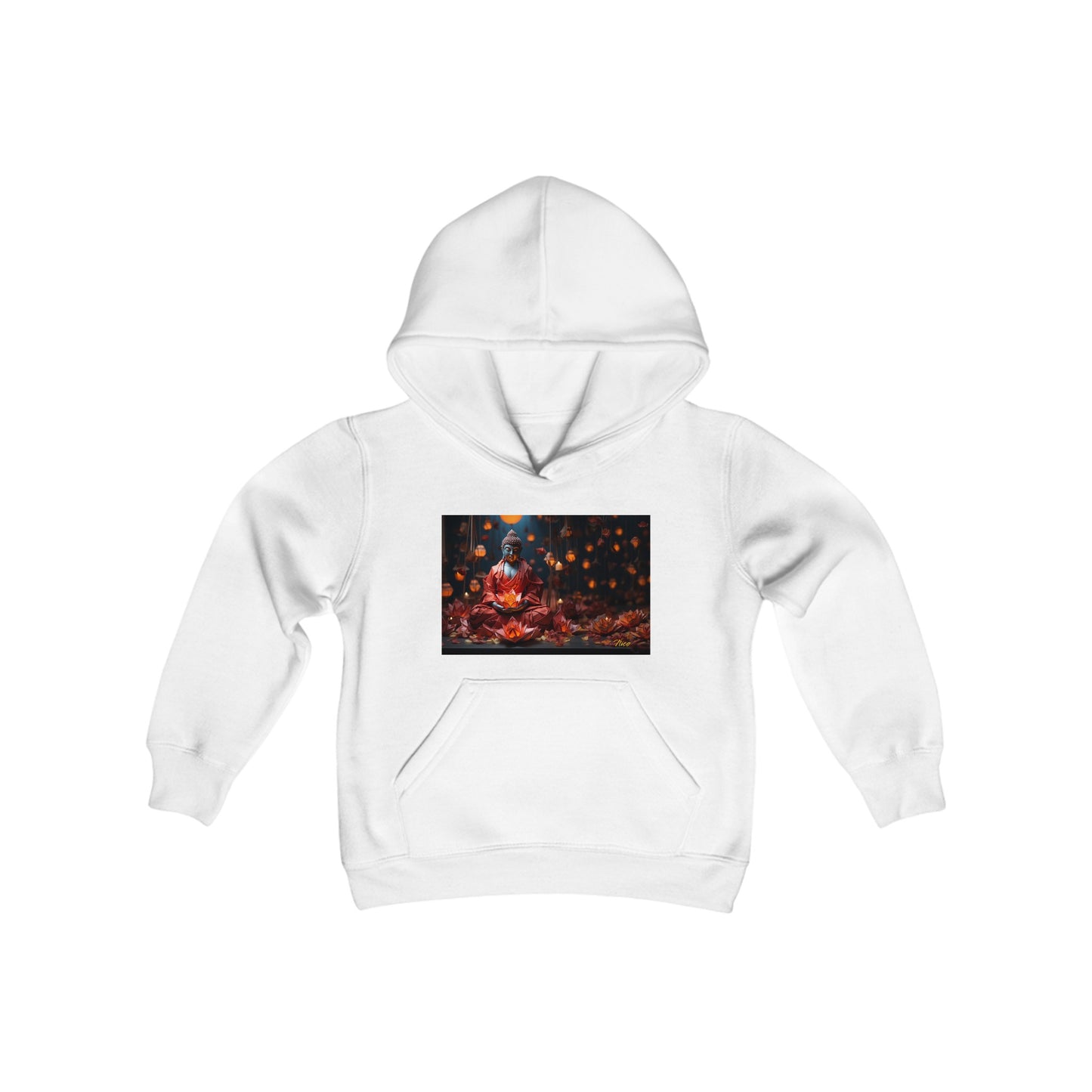 Ascending Buddah Series Print #2 Youth Heavy Blend Hooded Sweatshirt