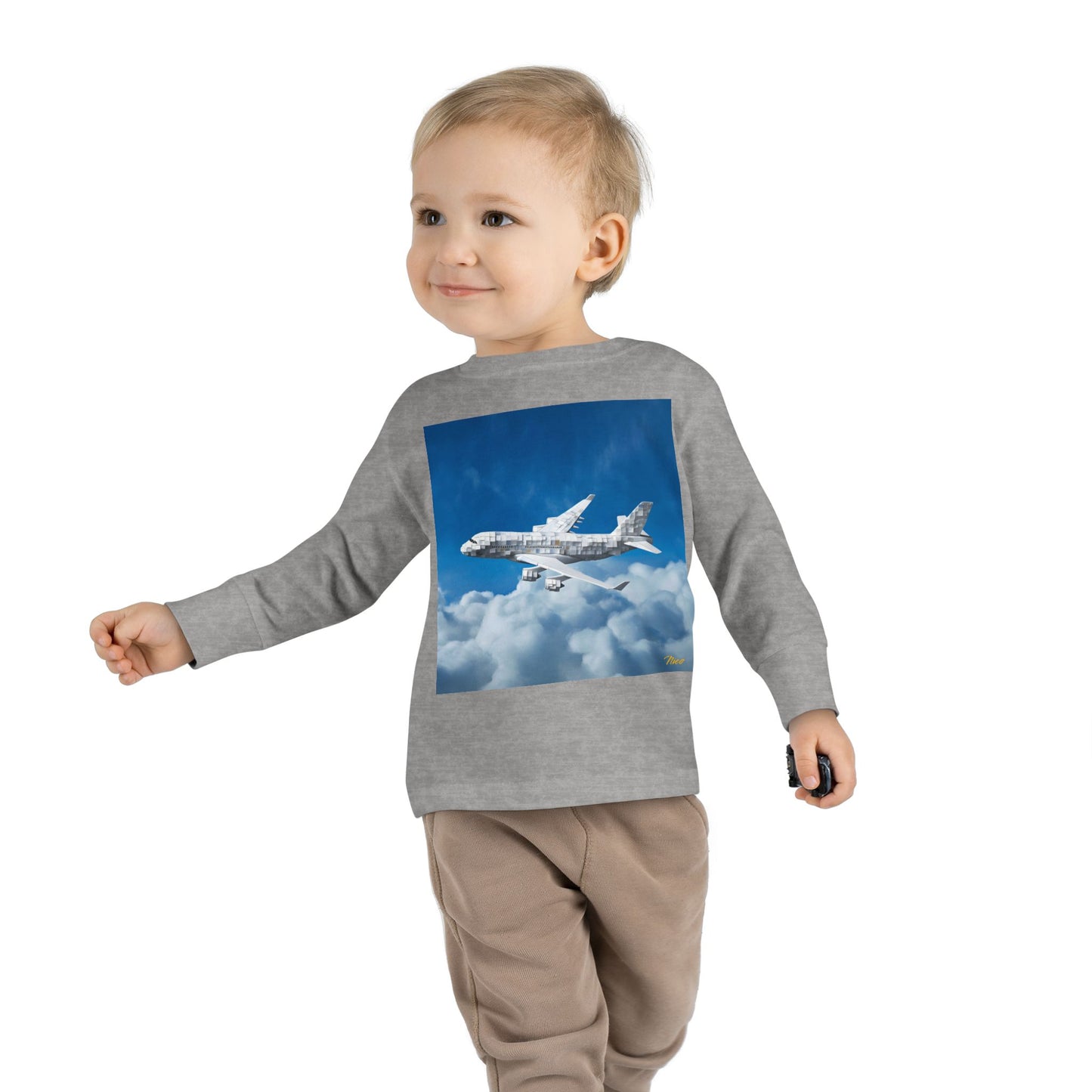 Big Ol' Jet Airliner Series Print #5 Toddler Long Sleeve Tee