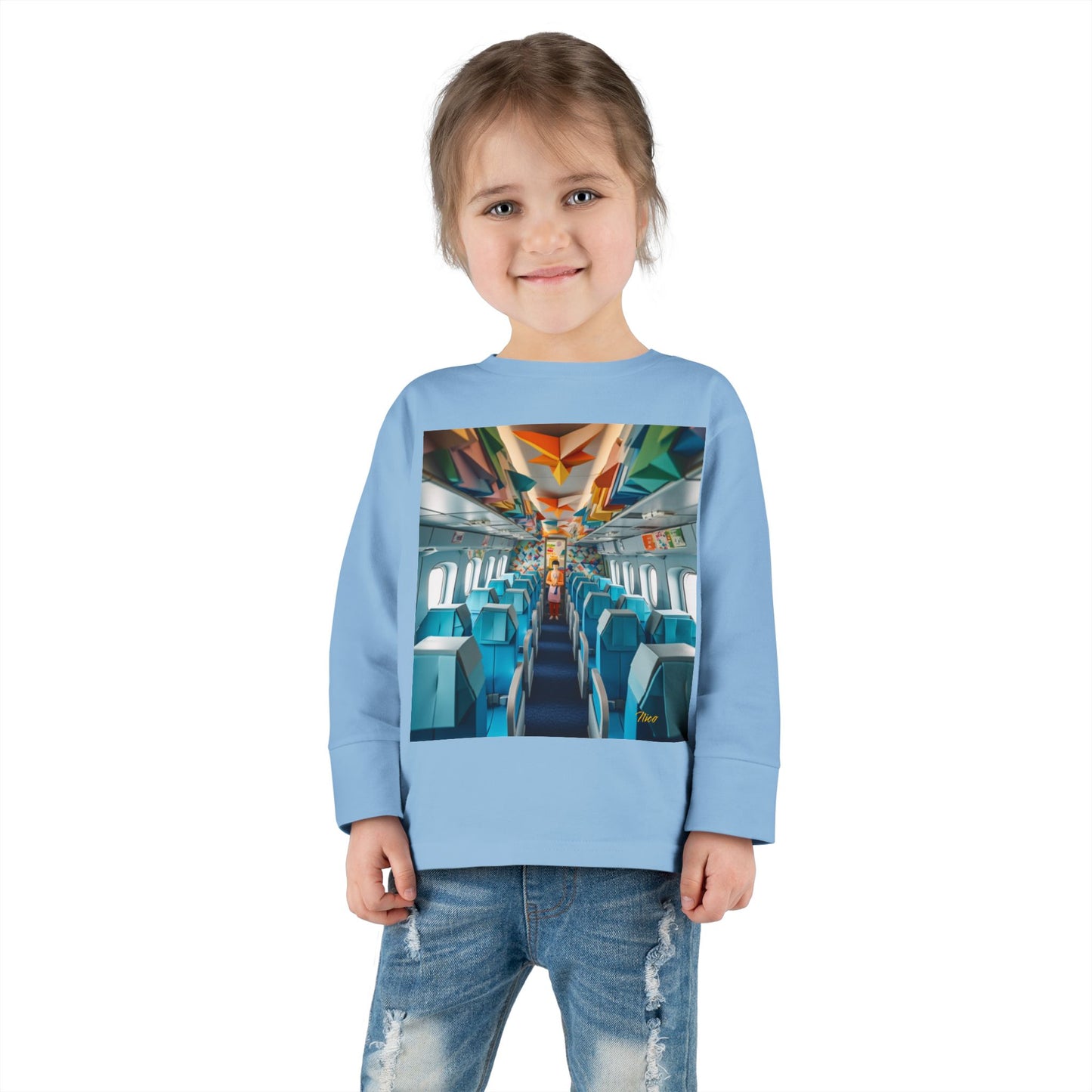 Big Ol' Jet Airliner Series Print #6 Toddler Long Sleeve Tee