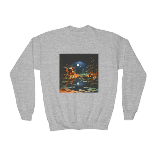 Born On A Bayou Series Print #3 Youth Crewneck Sweatshirt