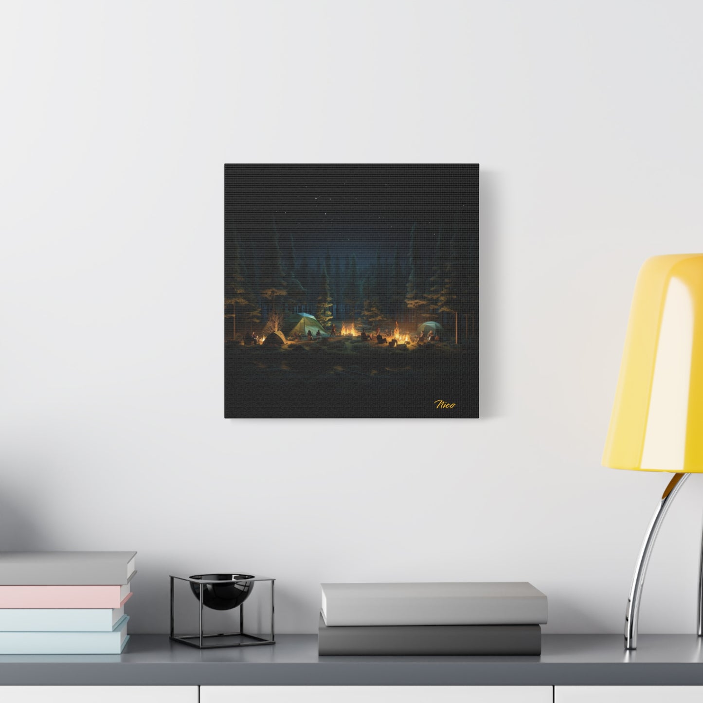 Under The Starry Skies Series Print #2 - Streched Matte Canvas Print, 1.25" Thick