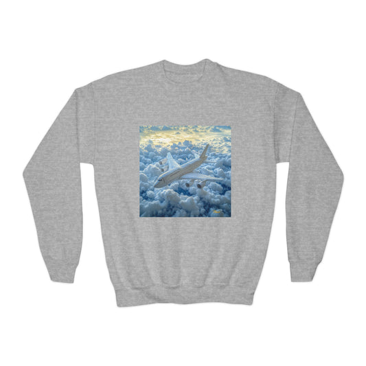 Frequent Flyer Miles Series Print #10 Youth Crewneck Sweatshirt