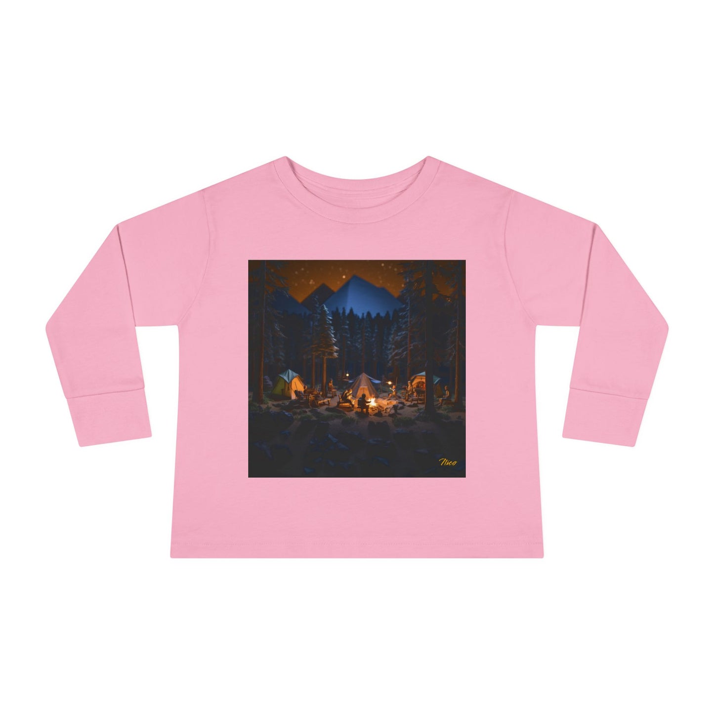 Under The Starry Skies Series Print #1 Toddler Long Sleeve Tee