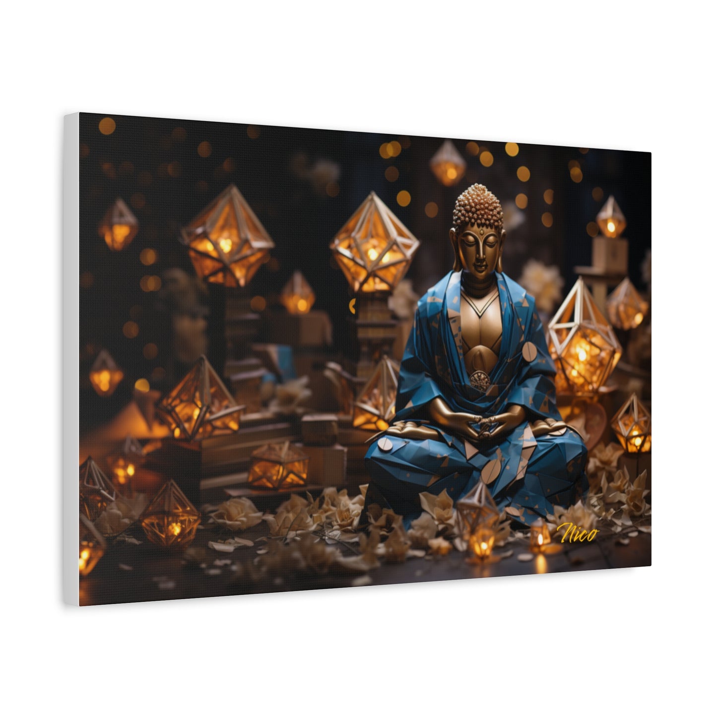 Ascending Buddha Series Print #3 - Streched Matte Canvas Print, 1.25" Thick