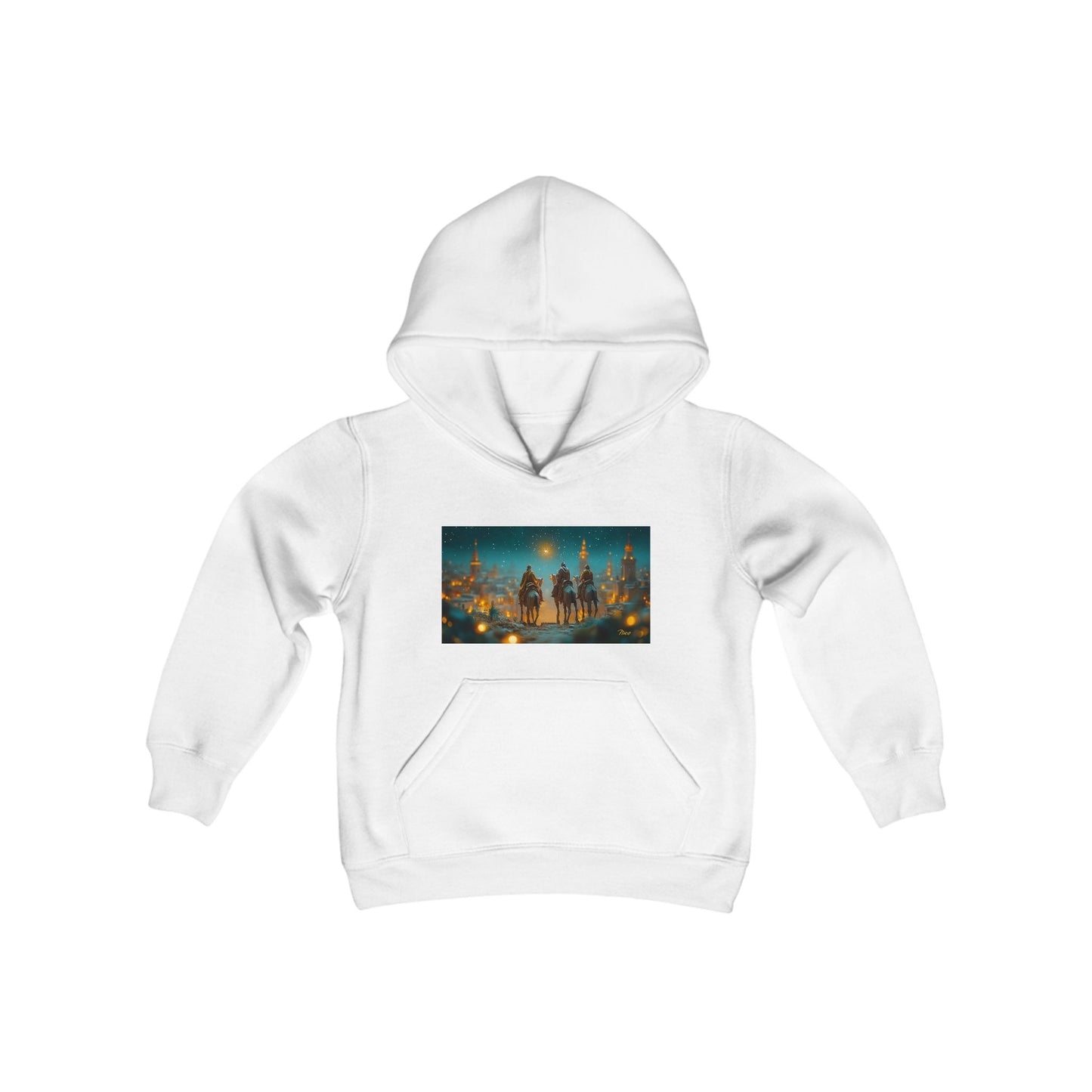 Chirstmas 2024 Series Print #9 Youth Heavy Blend Hooded Sweatshirt