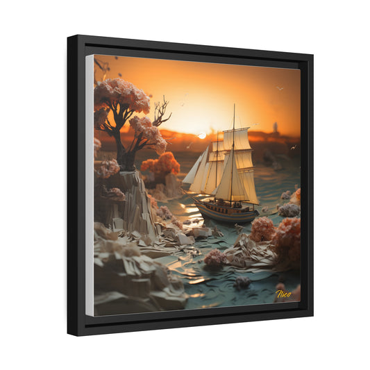 Into The Sunset Series Print #3 - Black Framed Canvas Print