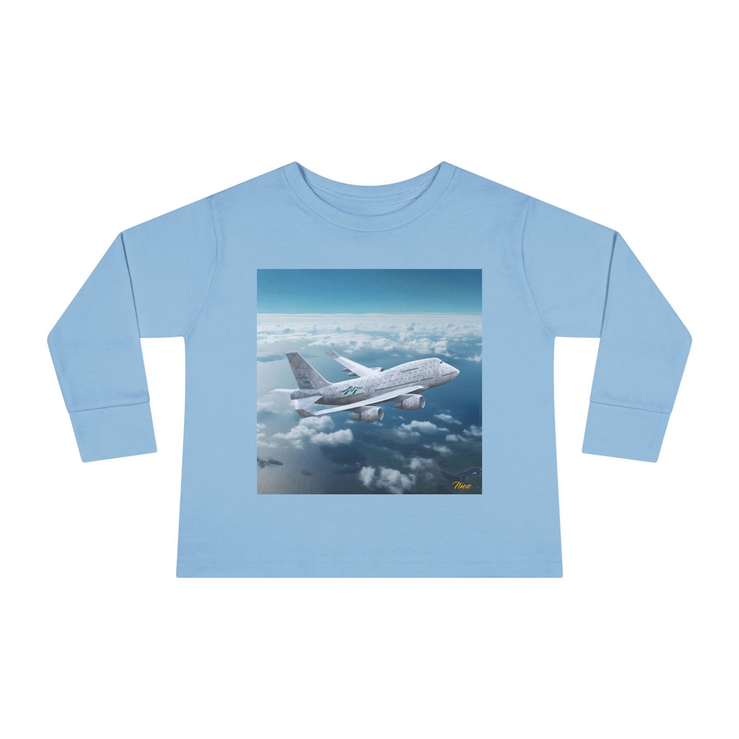 Big Ol' Jet Airliner Series Print #3 Toddler Long Sleeve Tee