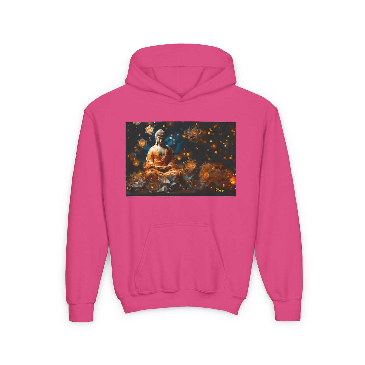 Ascending Buddah Series Print #8 Youth Heavy Blend Hooded Sweatshirt