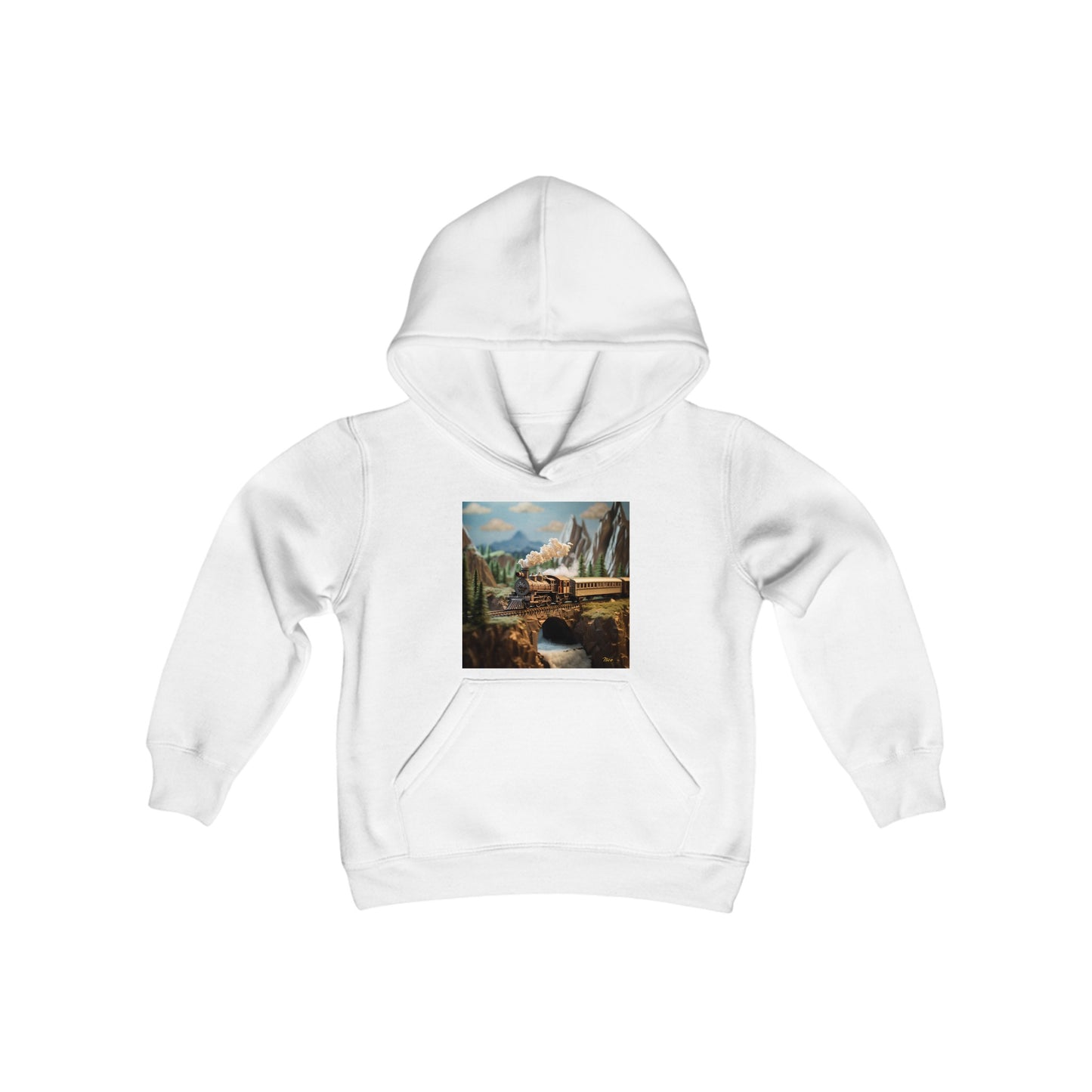 Orient Express Series Print #5 Youth Heavy Blend Hooded Sweatshirt