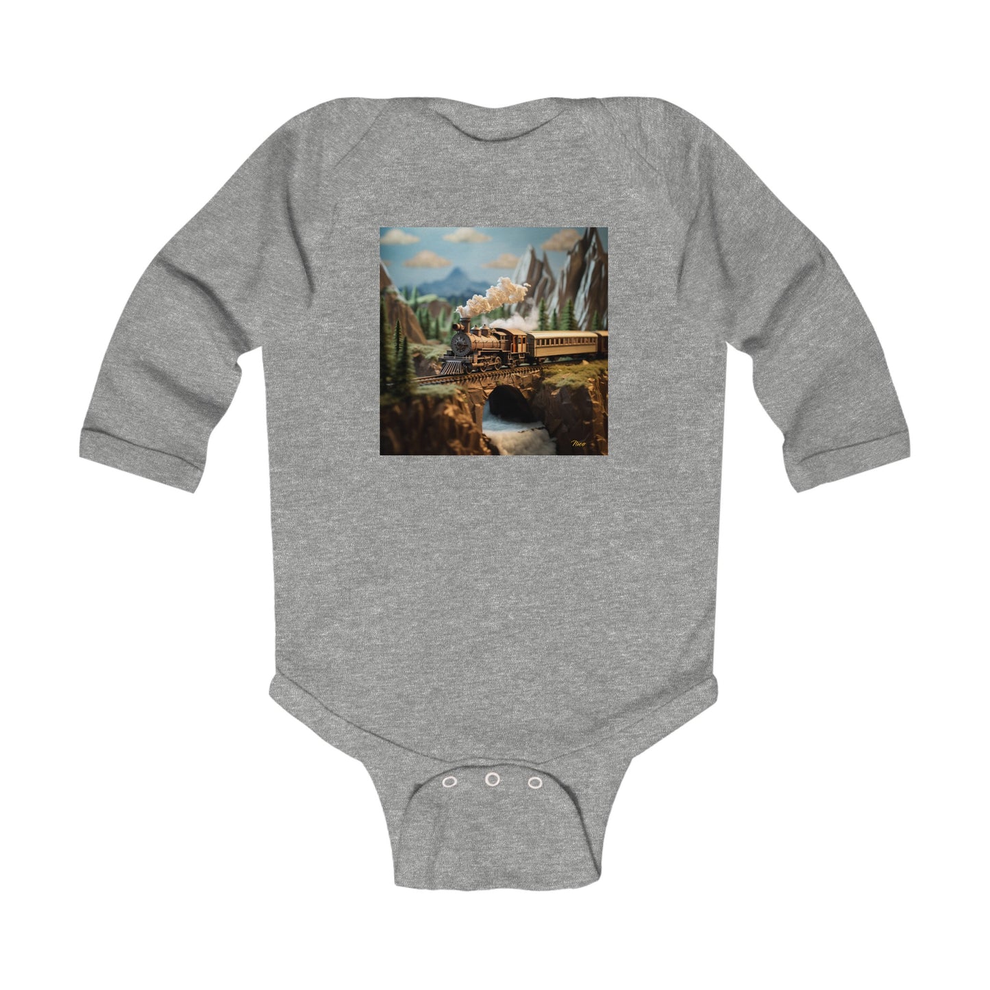 Orient Express Series Print #5 Infant Long Sleeve Bodysuit