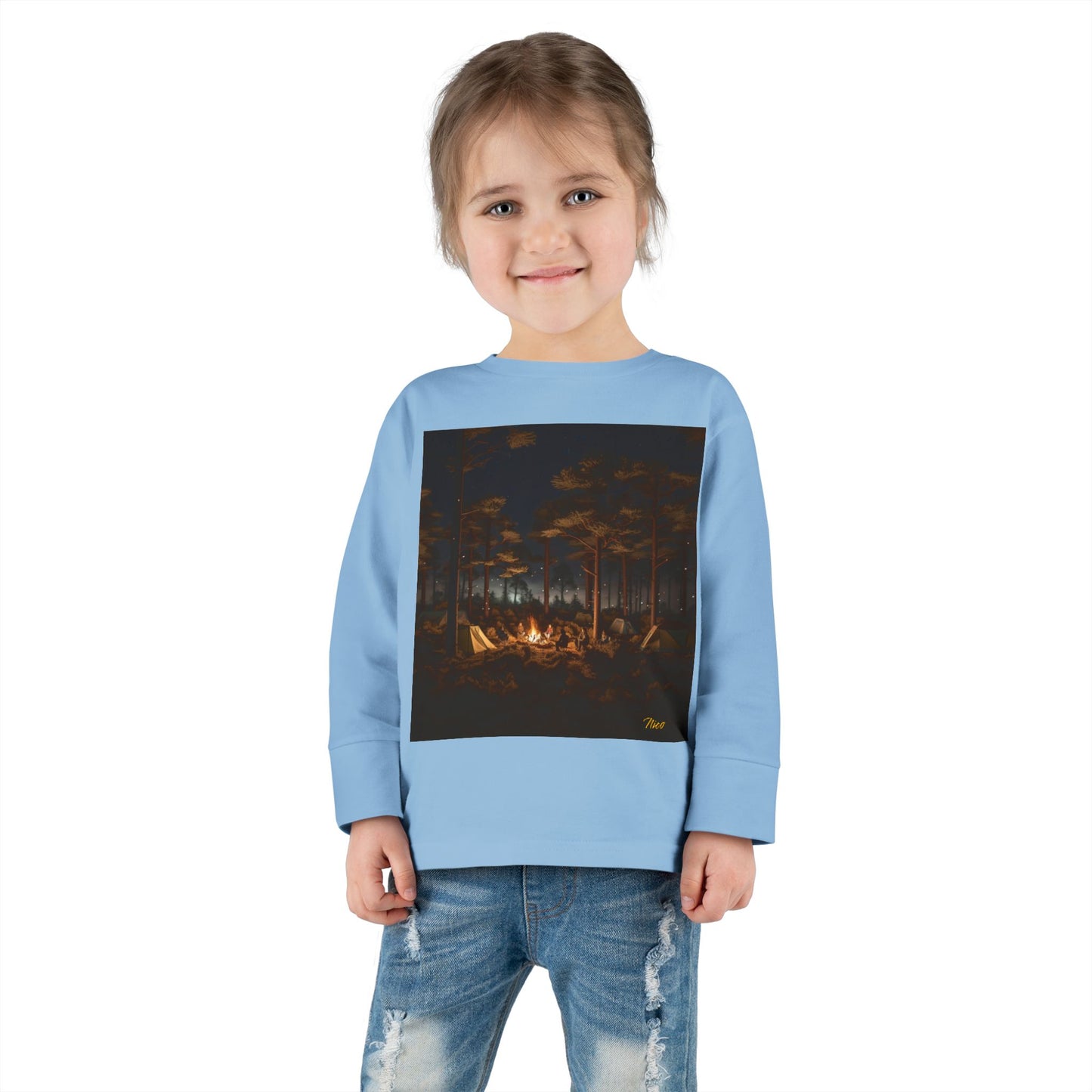 Under The Starry Skies Series Print #9 Toddler Long Sleeve Tee