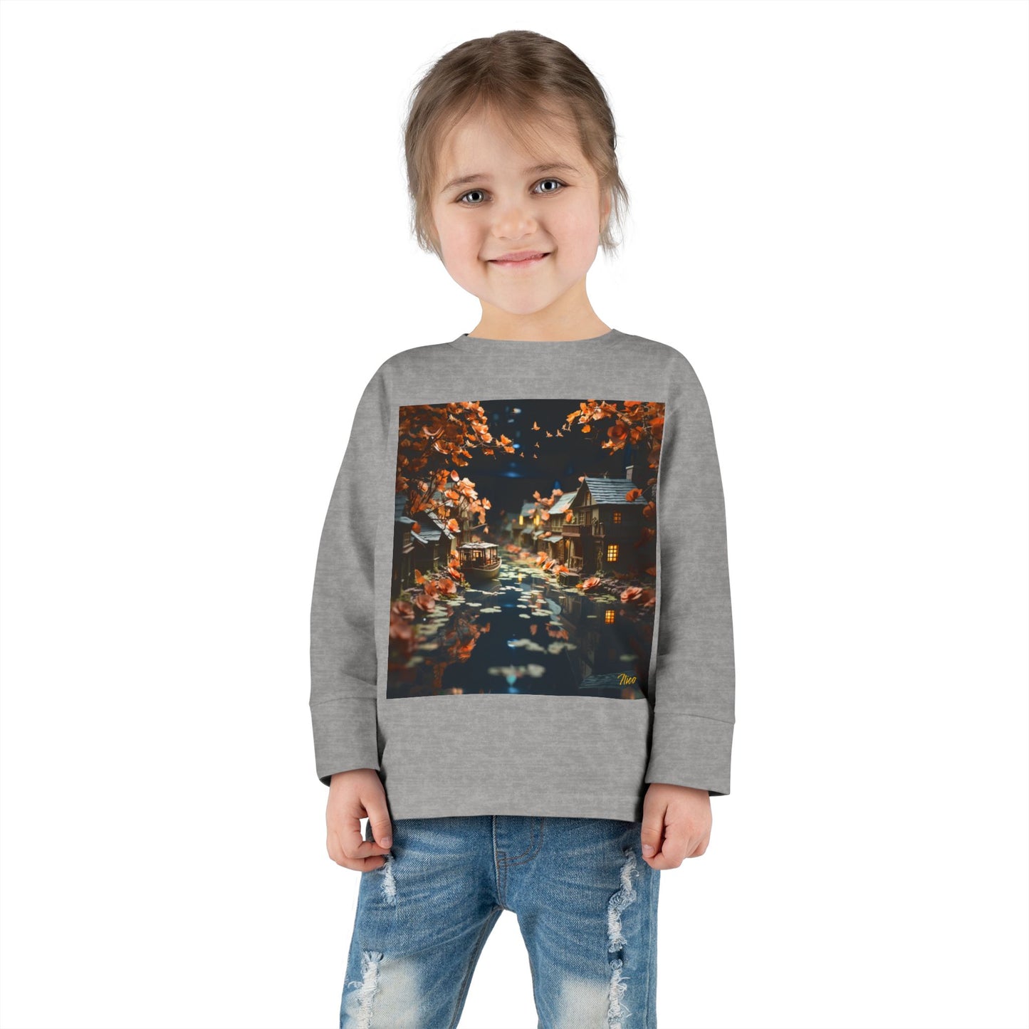 Born On A Bayou Series Print #7 Toddler Long Sleeve Tee