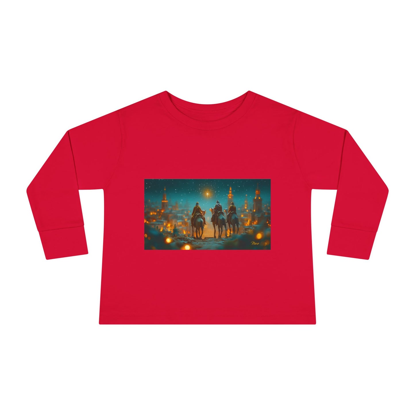 Chirstmas 2024 Series Print #9 Toddler Long Sleeve Tee