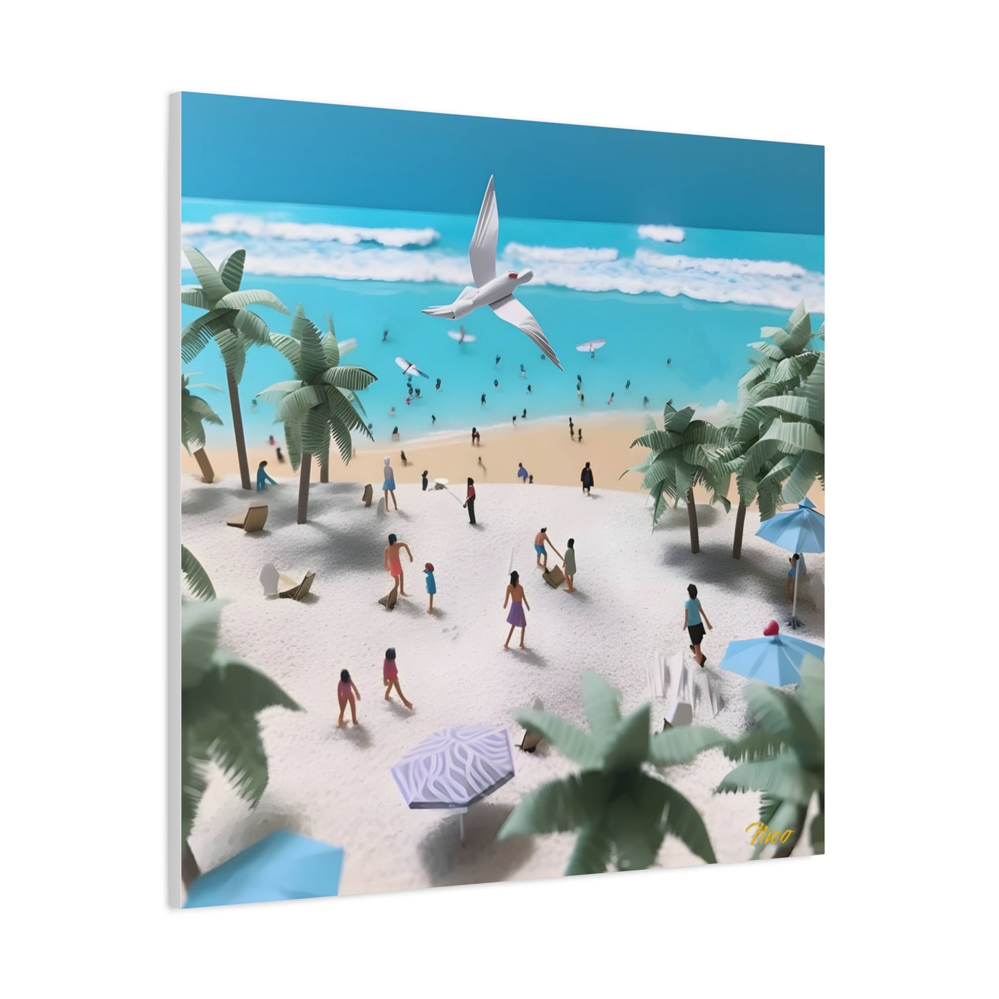 By The Seaside Series Print #5 - Streched Matte Canvas Print, 1.25" Thick