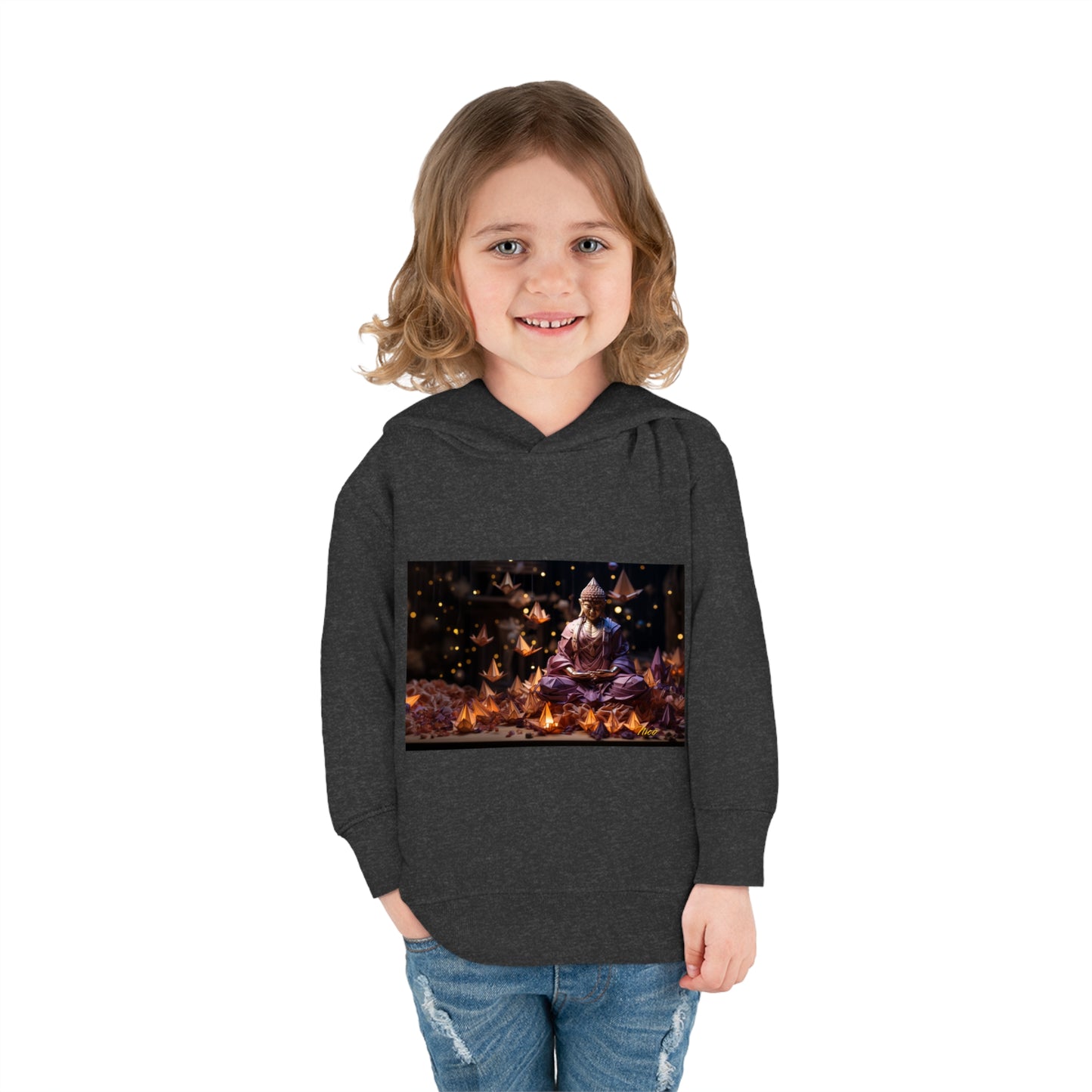 Ascending Buddah Series Print #6 Toddler Pullover Fleece Hoodie