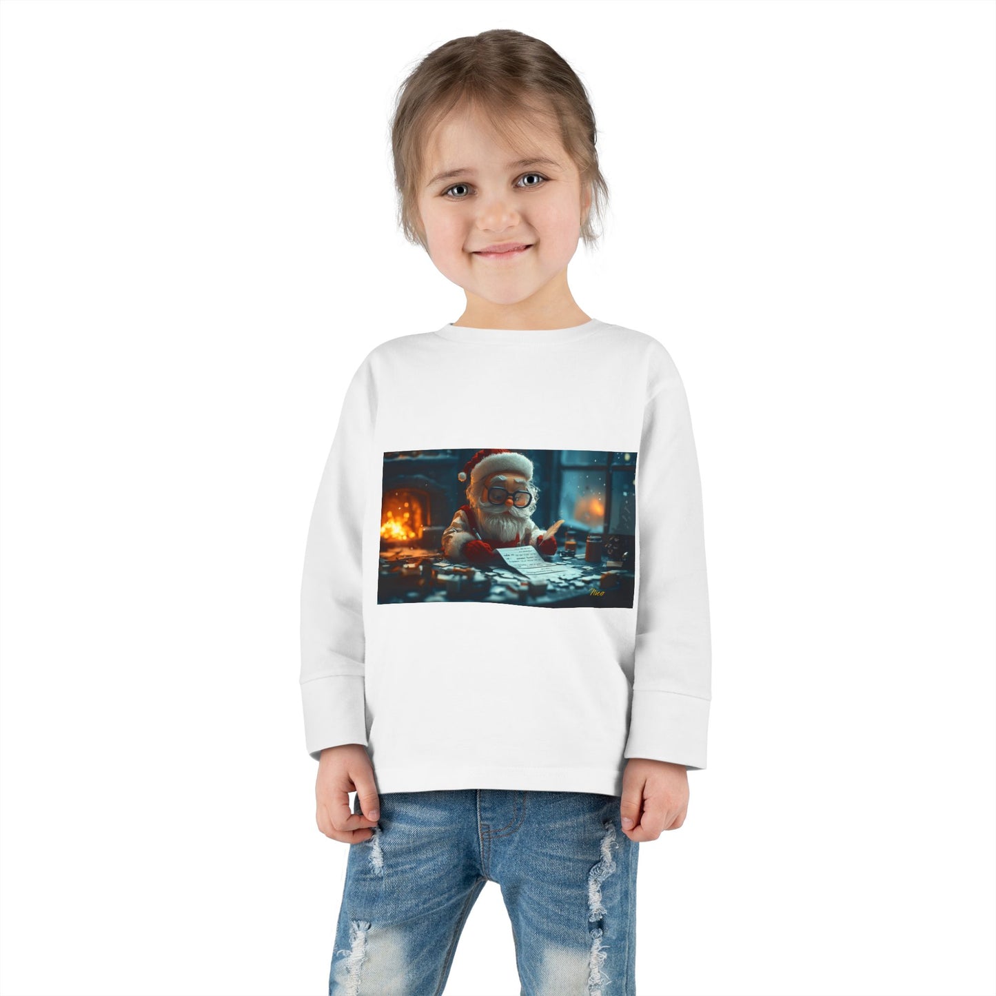 Chirstmas 2024 Series Print #1 Toddler Long Sleeve Tee