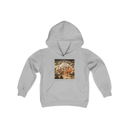 Elons' Dream Series Print #9 Youth Heavy Blend Hooded Sweatshirt