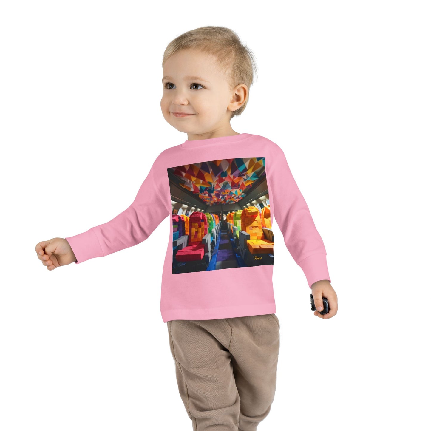 Big Ol' Jet Airliner Series Print #4 Toddler Long Sleeve Tee