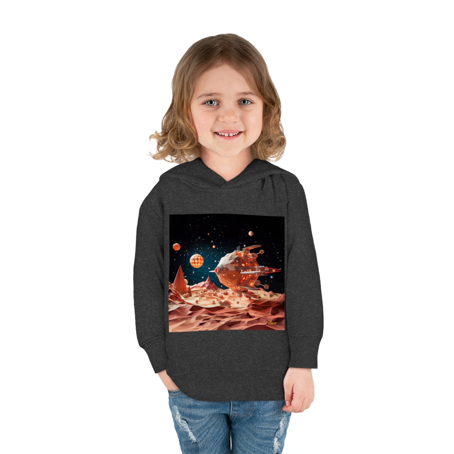 Elons' Dream Series Print #5 Toddler Pullover Fleece Hoodie