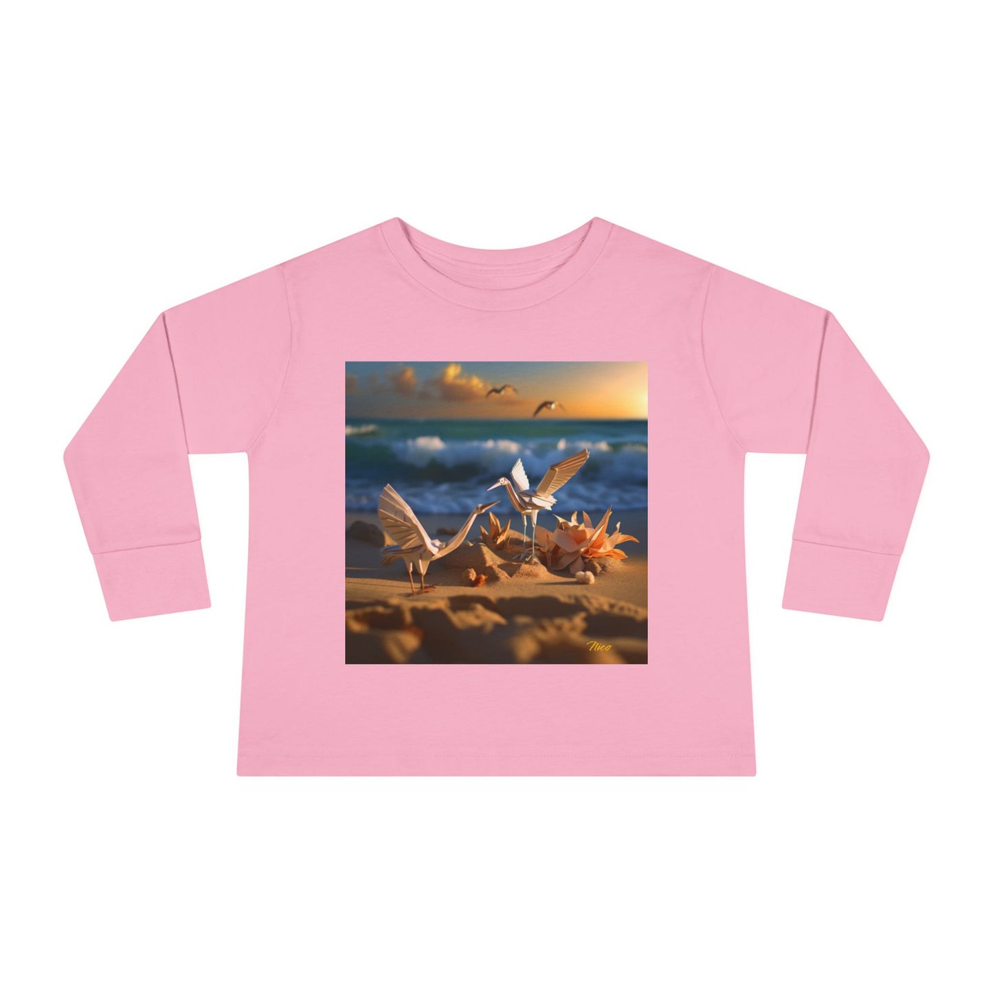 By The Seaside Series Print #3 Toddler Long Sleeve Tee