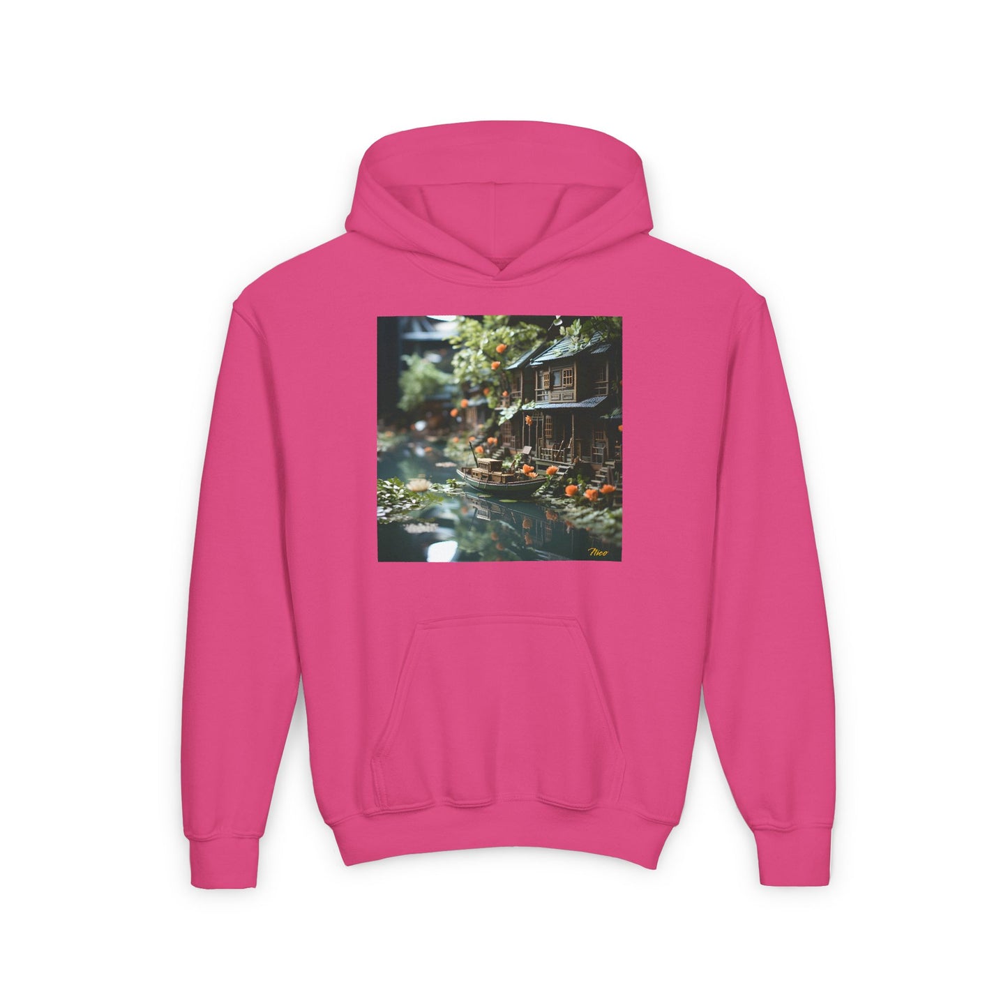 Born On A Bayou Series Print #9 Youth Heavy Blend Hooded Sweatshirt