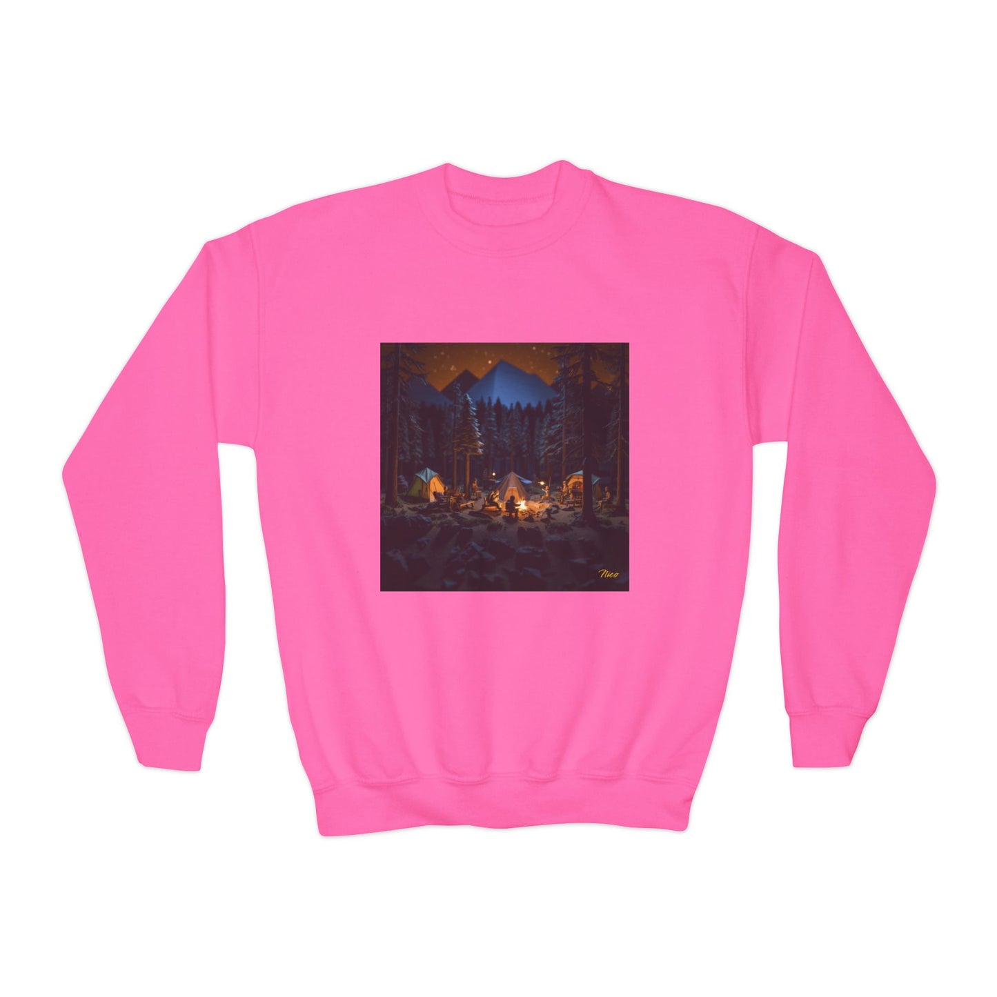 Under The Starry Skies Series Print #1 Youth Crewneck Sweatshirt