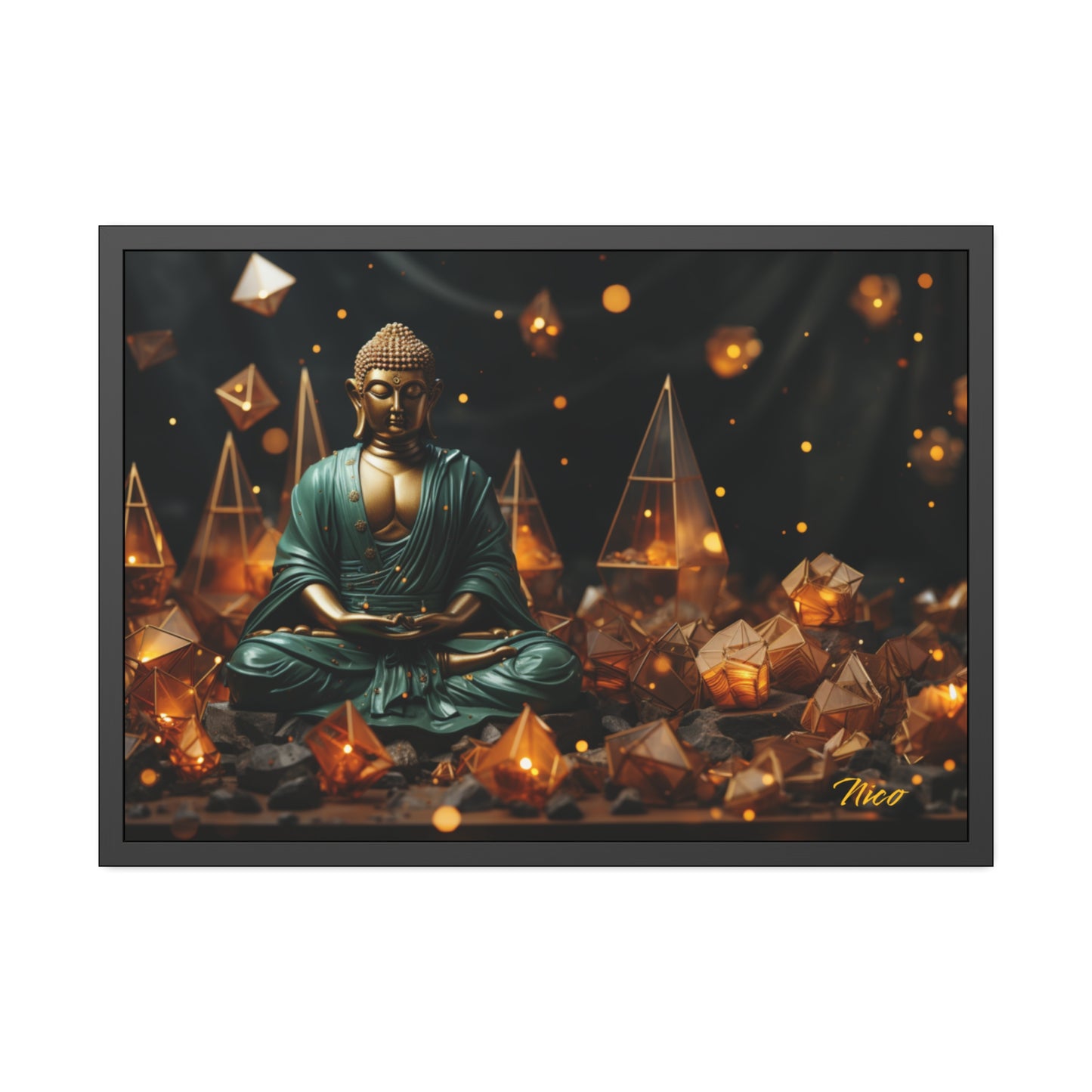 Ascending Buddha Series Print #4 - Framed Fine Art Paper Print