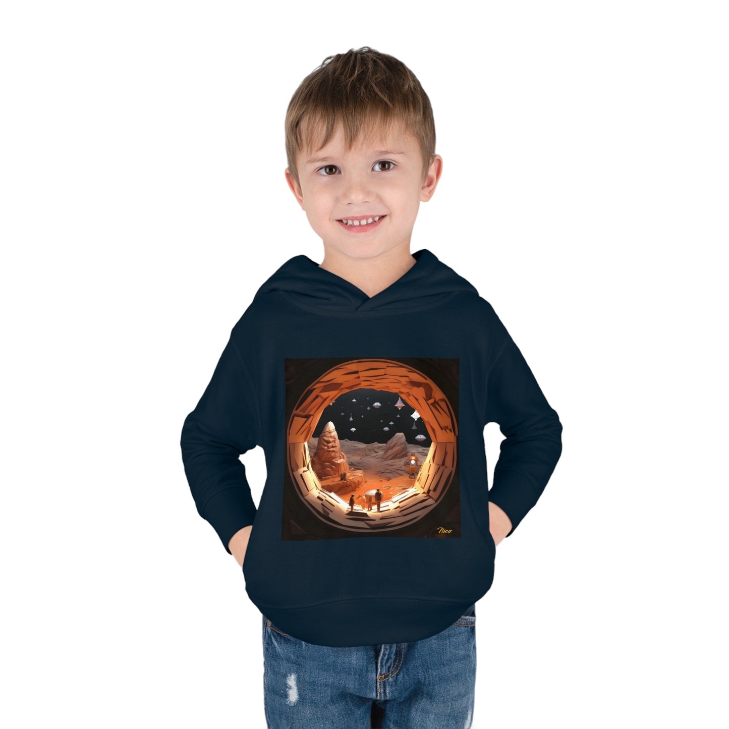 Elons' Dream Series Print #4 Toddler Pullover Fleece Hoodie