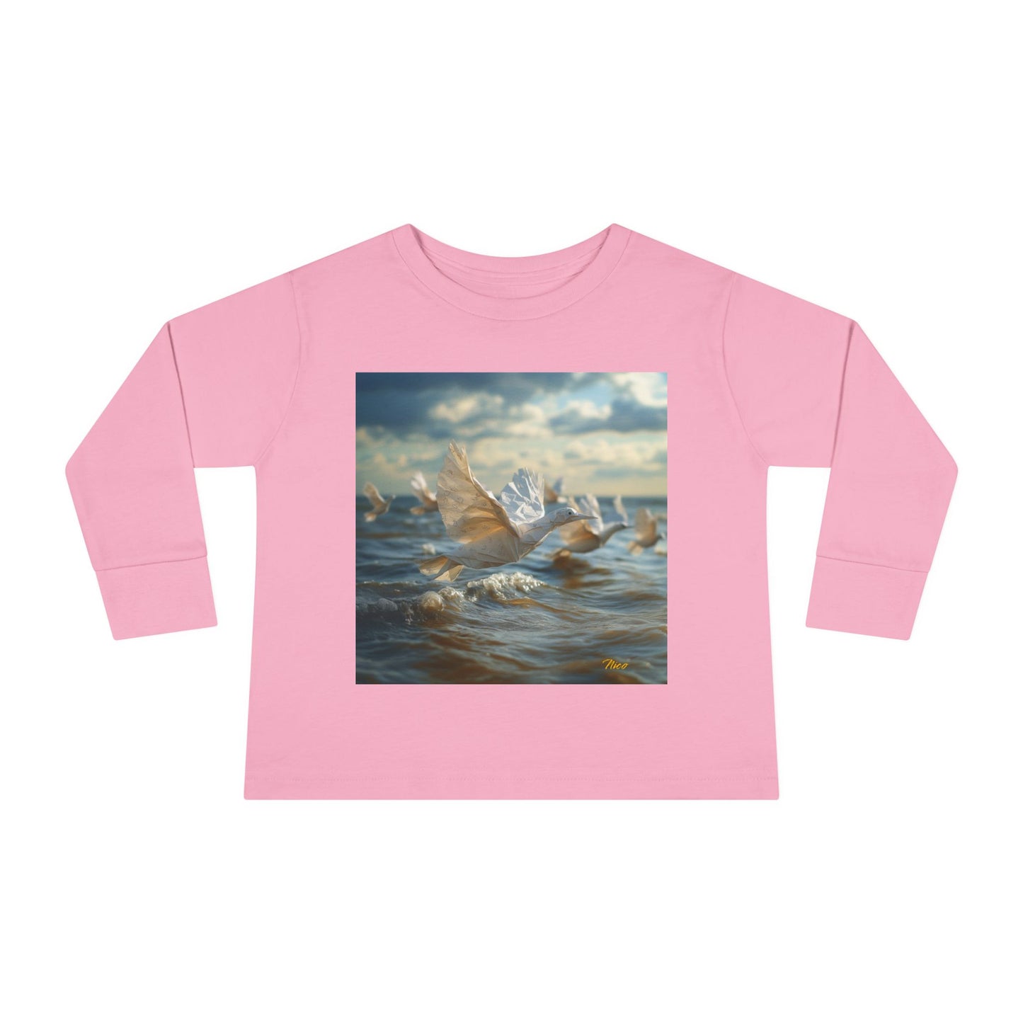 By The Seaside Series Print #8 Toddler Long Sleeve Tee