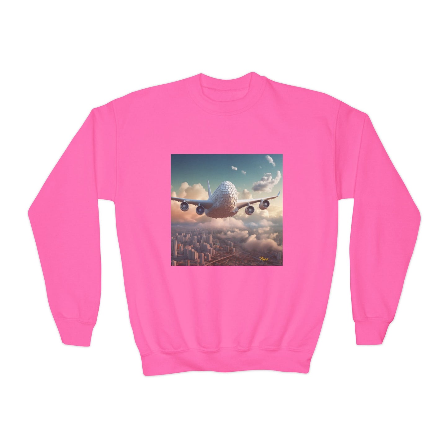 Frequent Flyer Miles Series Print #1 Youth Crewneck Sweatshirt