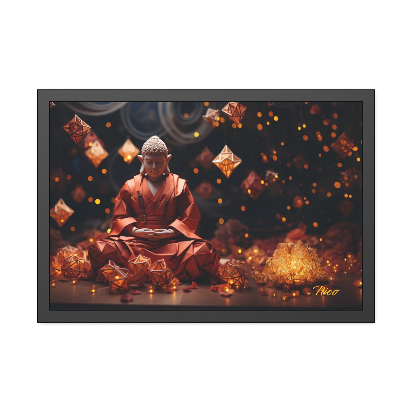 Ascending Buddha Series Print #7 - Framed Fine Art Paper Print