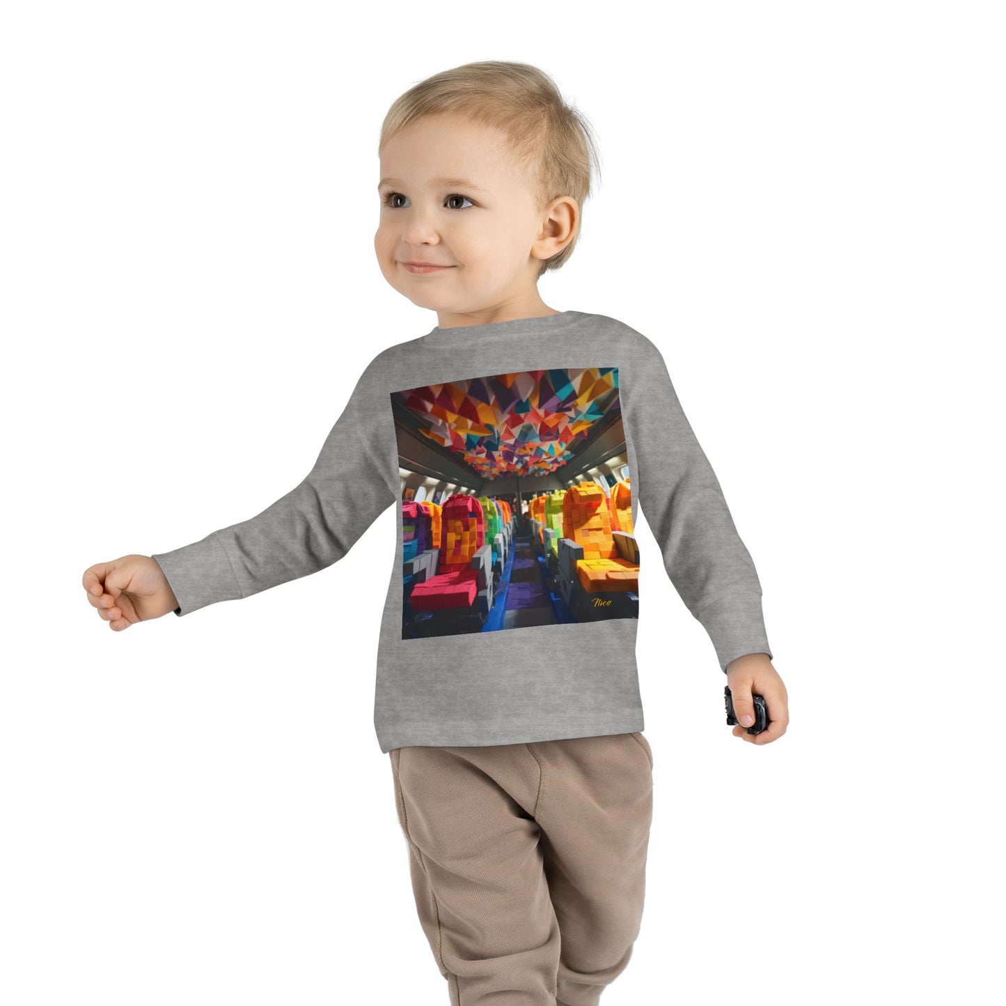 Big Ol' Jet Airliner Series Print #4 Toddler Long Sleeve Tee