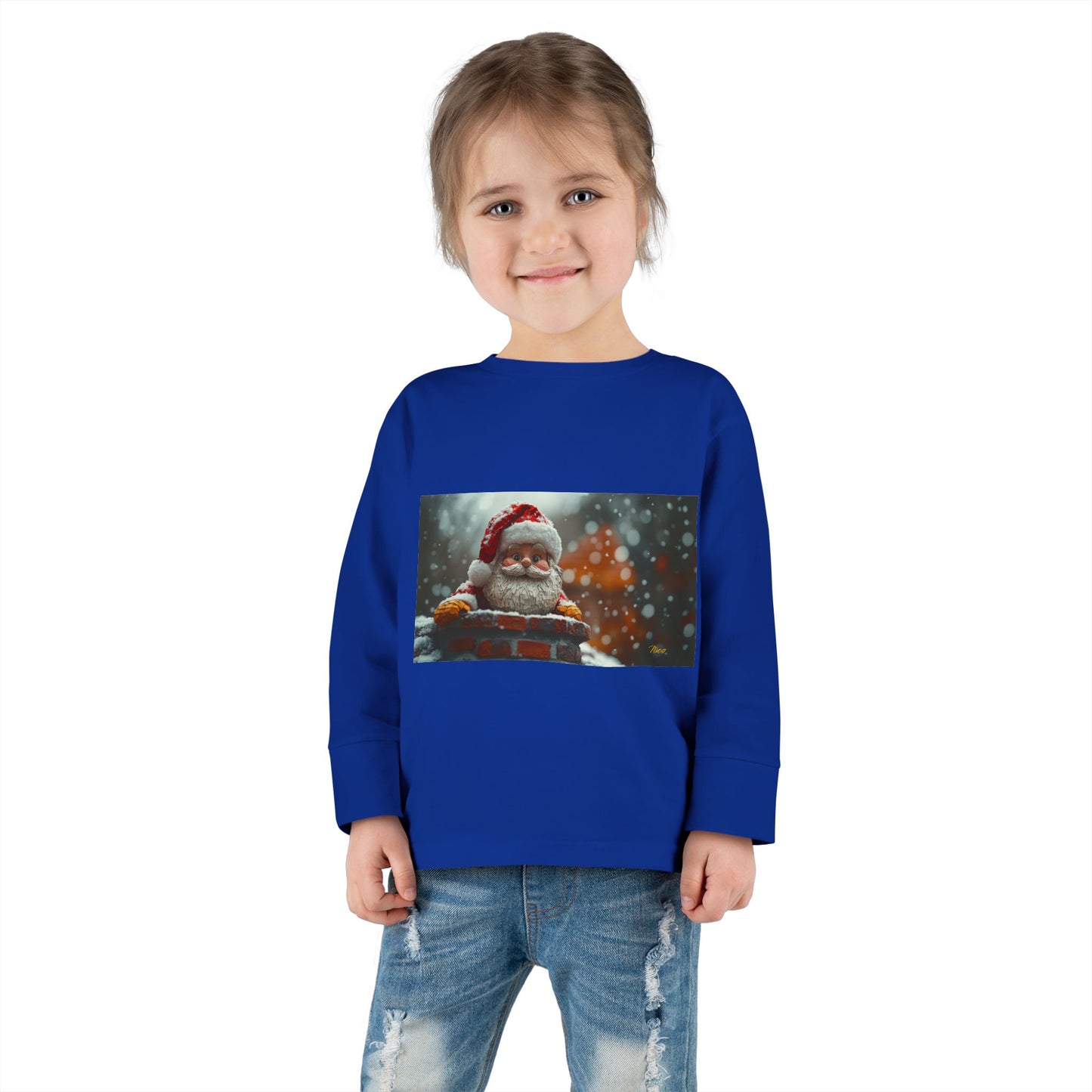 Chirstmas 2024 Series Print #6 Toddler Long Sleeve Tee