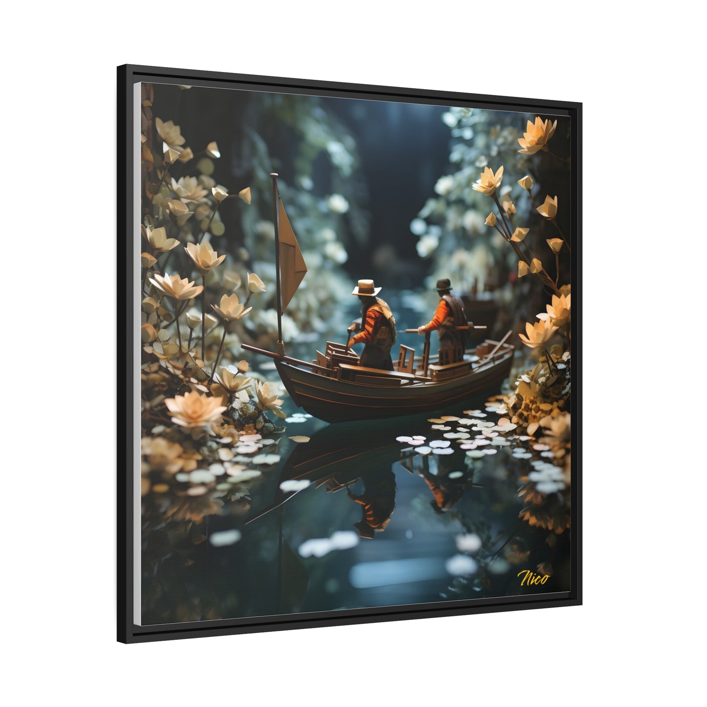 Born On A Bayou Series Print #10 - Black Framed Canvas Print