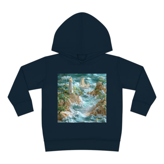 By The Seaside Series Print #9 Toddler Pullover Fleece Hoodie